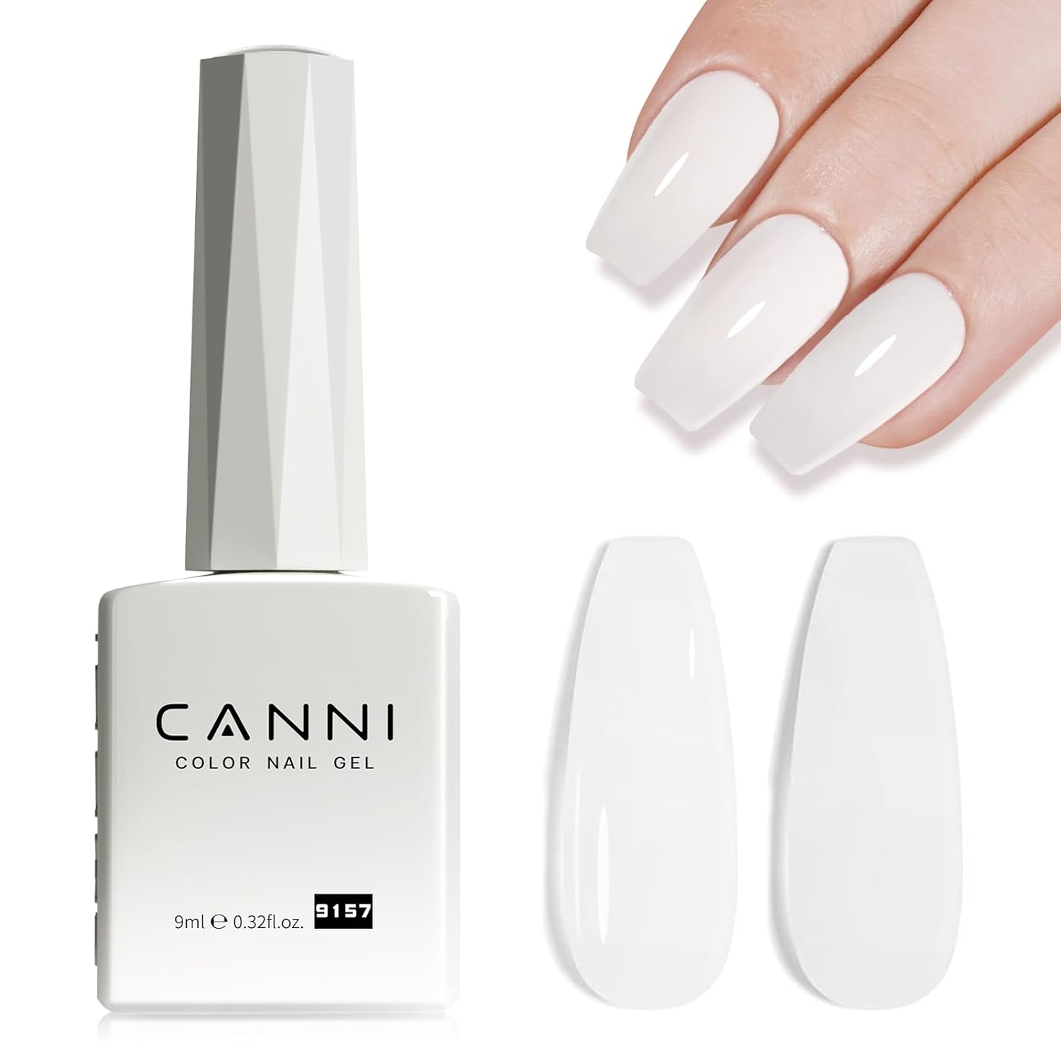 CANNI Light Pink Gel Nail Polish. 1Pcs Baby Pink Gel Polish Soft Pale Color High Gloss Soak Off U V Nail Manicure Salon DIY : Beauty & Personal Care