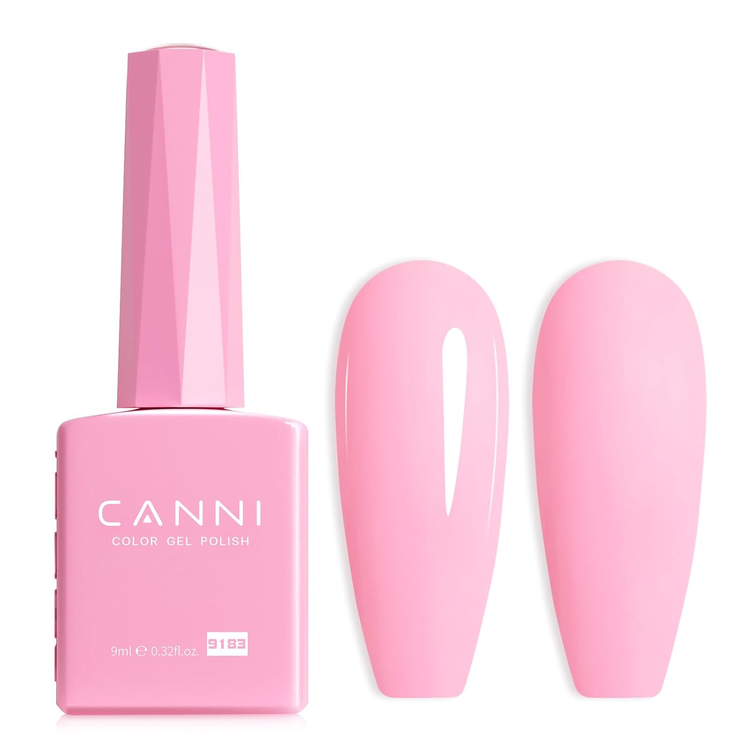 CANNI Light Pink Gel Nail Polish. 1Pcs Baby Pink Gel Polish Soft Pale Color High Gloss Soak Off U V Nail Manicure Salon DIY : Beauty & Personal Care