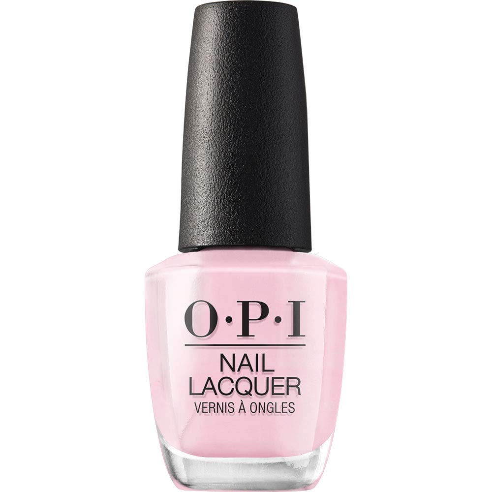 OPI Nail Lacquer Bubble Bath | Sheer Nude Pink Crème Chip Resistant Nail Polish | Fast Drying. Streak Free