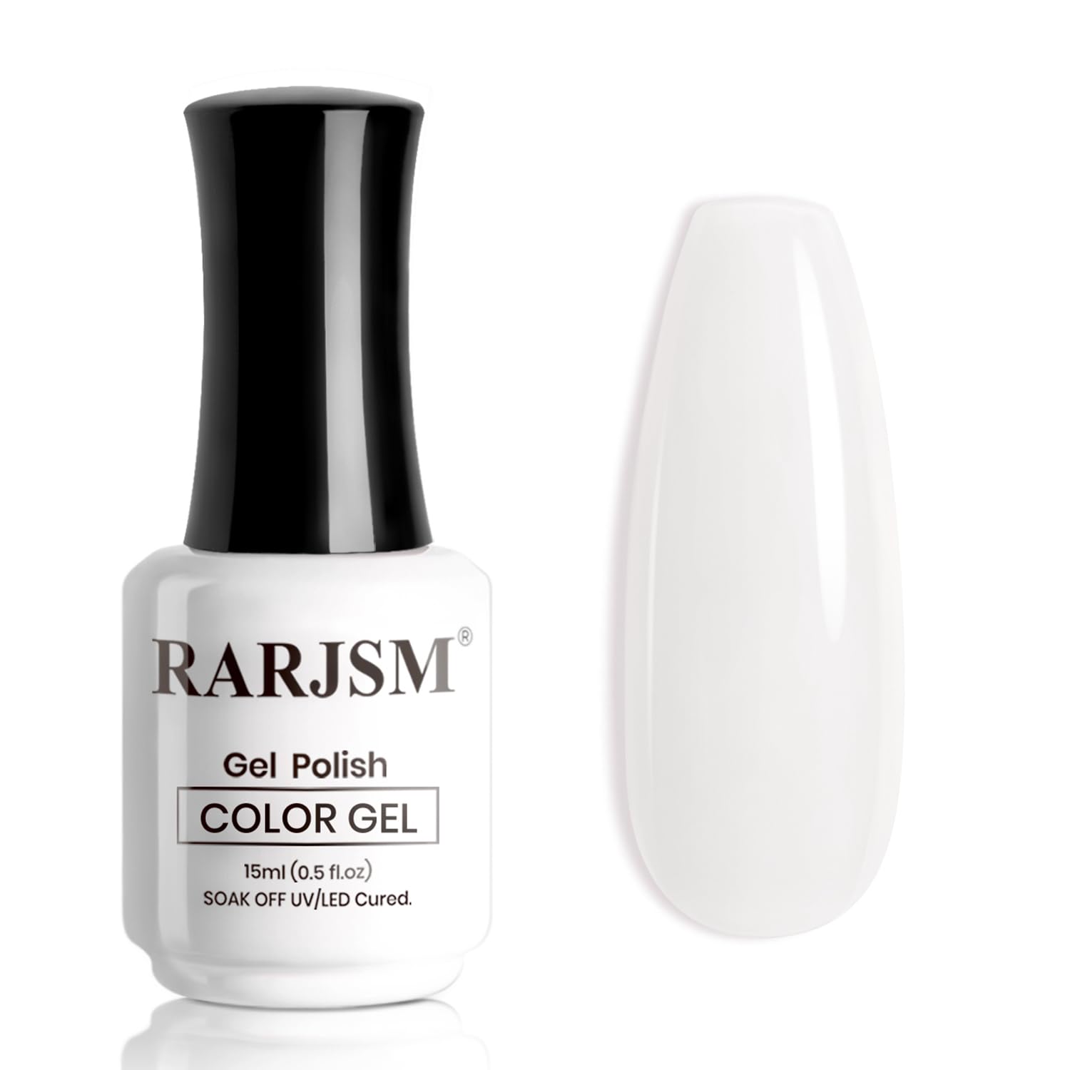 RARJSM Nude Gel Polish Sheer Rose Pink Gel Nail Polish Clear Pink French Manicure Nude Pink Jelly Nail GelPolish Varnish Curing Requires 1pcs 15ml LED UV Gel Soak Off for Home Salon Nail Art DIY : Beauty & Personal Care