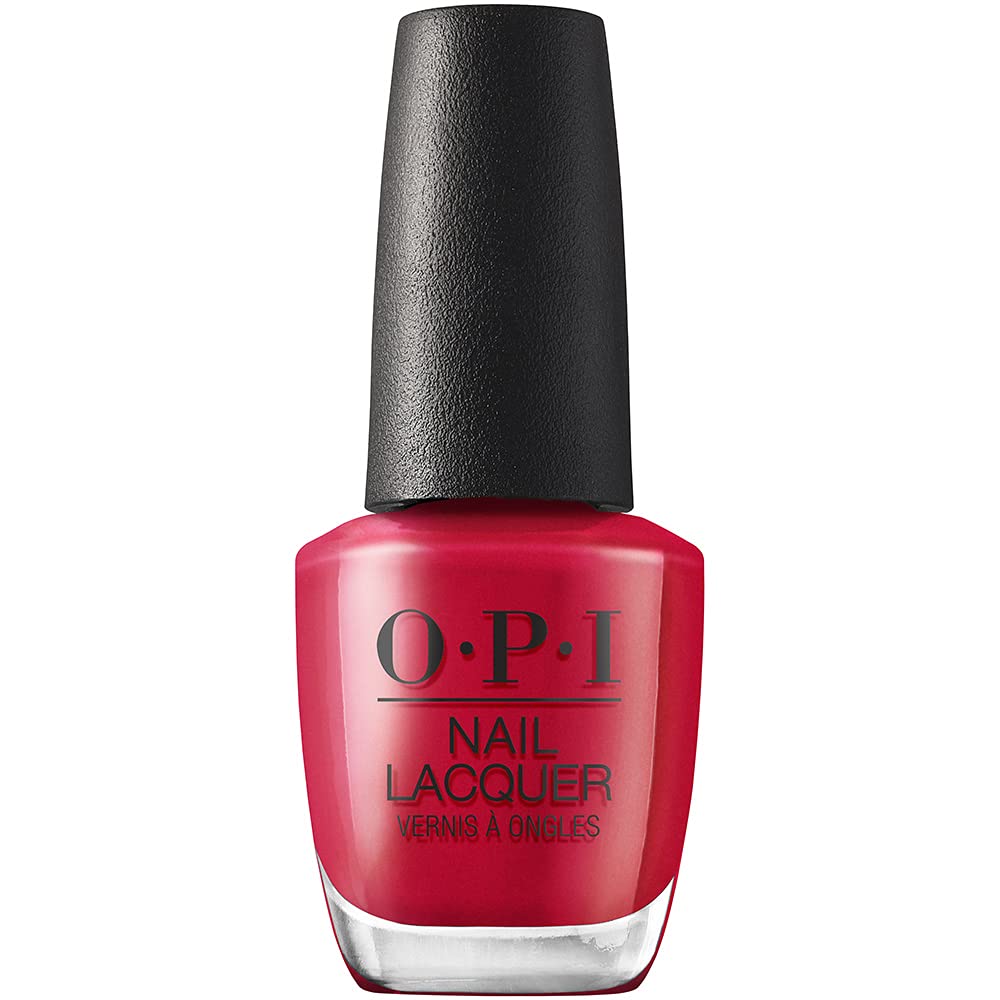 OPI Nail Lacquer Cajun Shrimp | Opaque Bright Orange Crème Chip Resistant Nail Polish | Fast Drying. Streak Free