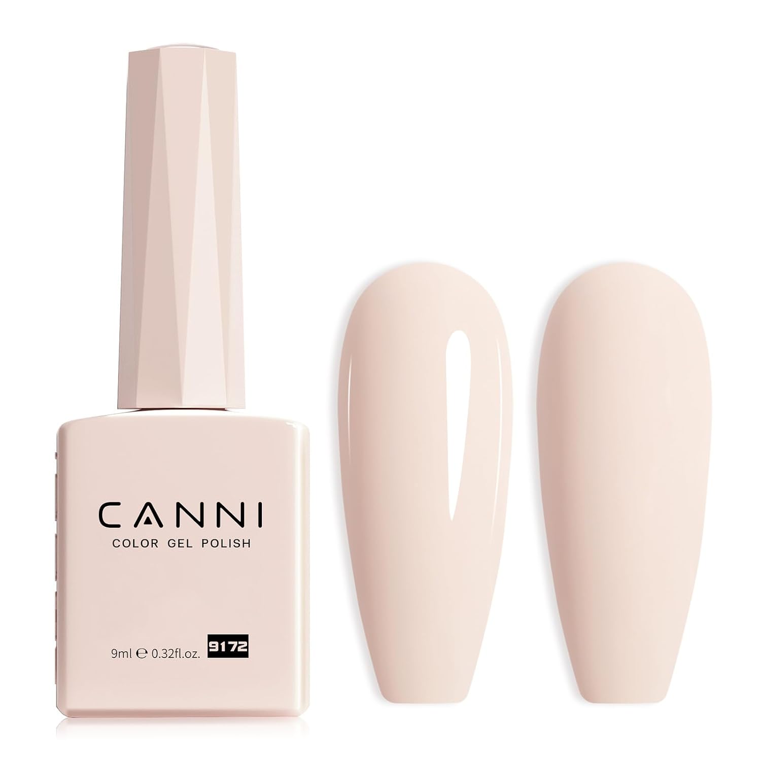 CANNI Light Pink Gel Nail Polish. 1Pcs Baby Pink Gel Polish Soft Pale Color High Gloss Soak Off U V Nail Manicure Salon DIY : Beauty & Personal Care