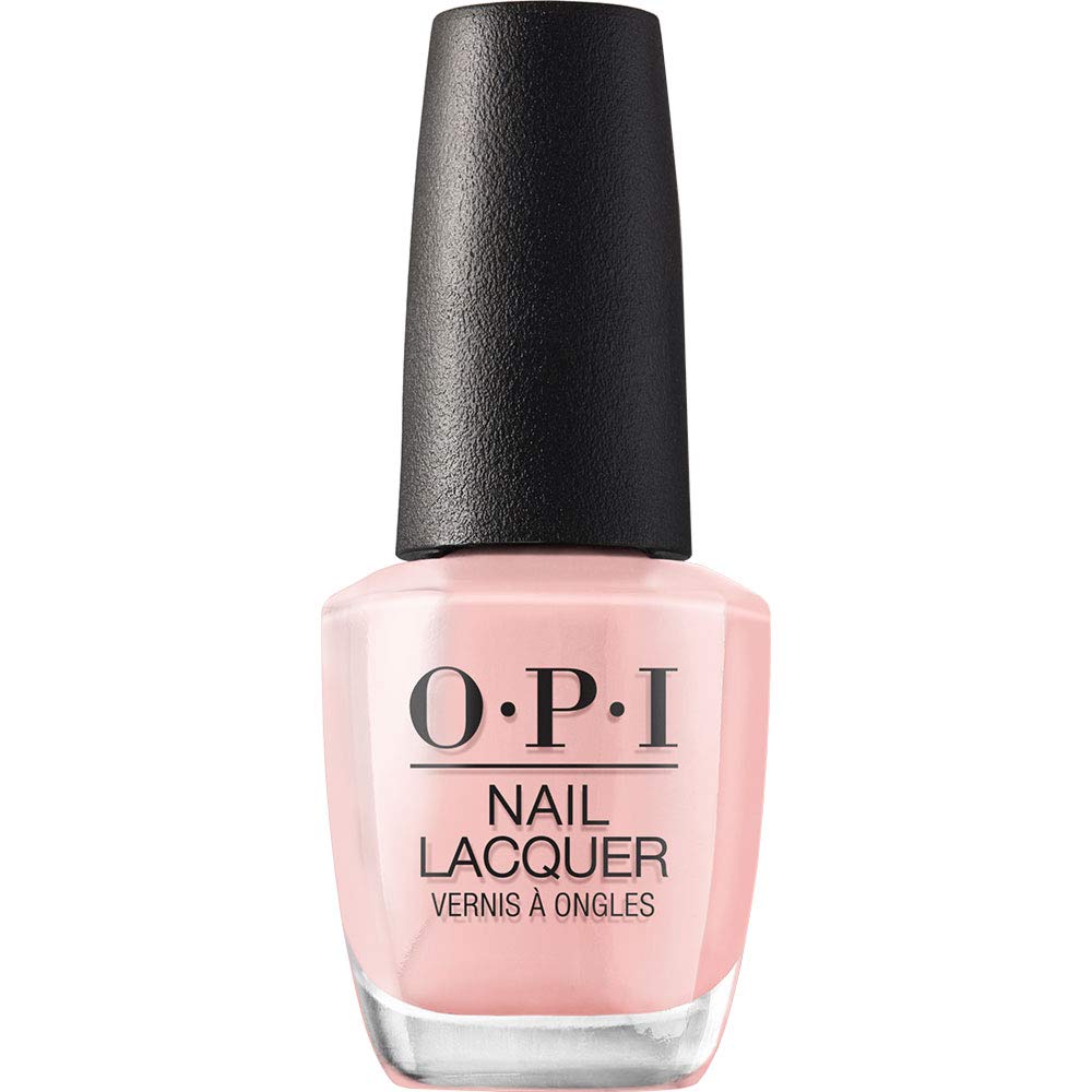 OPI Nail Lacquer Bubble Bath | Sheer Nude Pink Crème Chip Resistant Nail Polish | Fast Drying. Streak Free