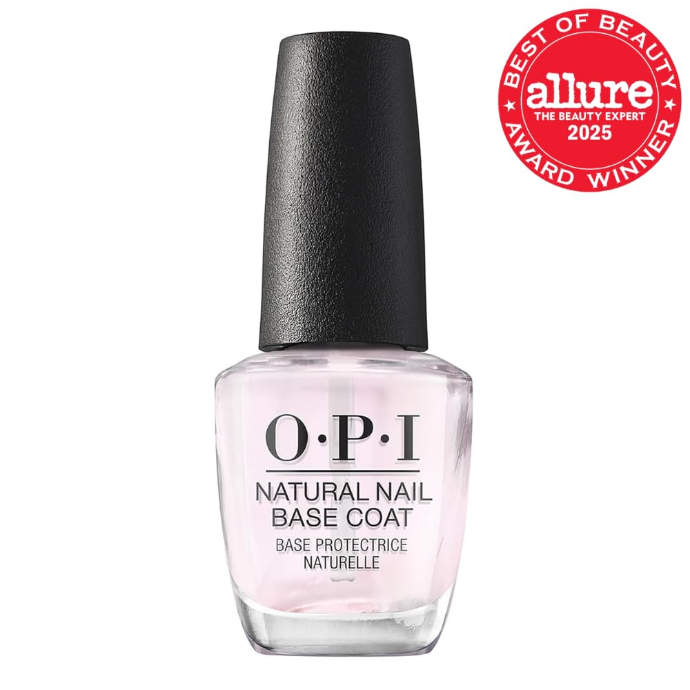 OPI Natural Nail Base Coat | Nail Polish Base Coat | Protects Nails & Prevents Discoloration : Beauty & Personal Care