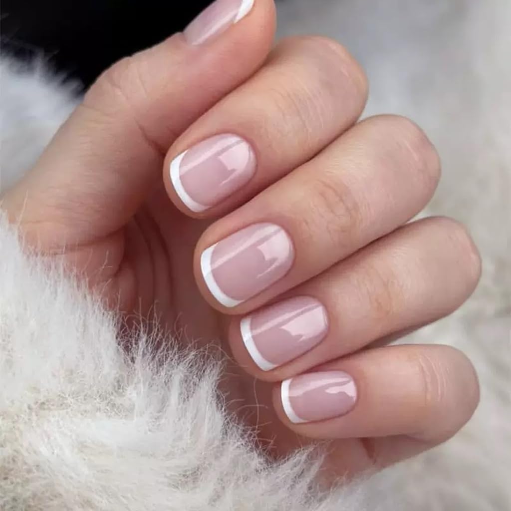 CTTHNBD Medium Press on Nails Coffin - Black French Tip Fake Nails with Bow Charms Design - Heart False Nails Press ons - for Women 24 Pcs : Beauty & Personal Care
