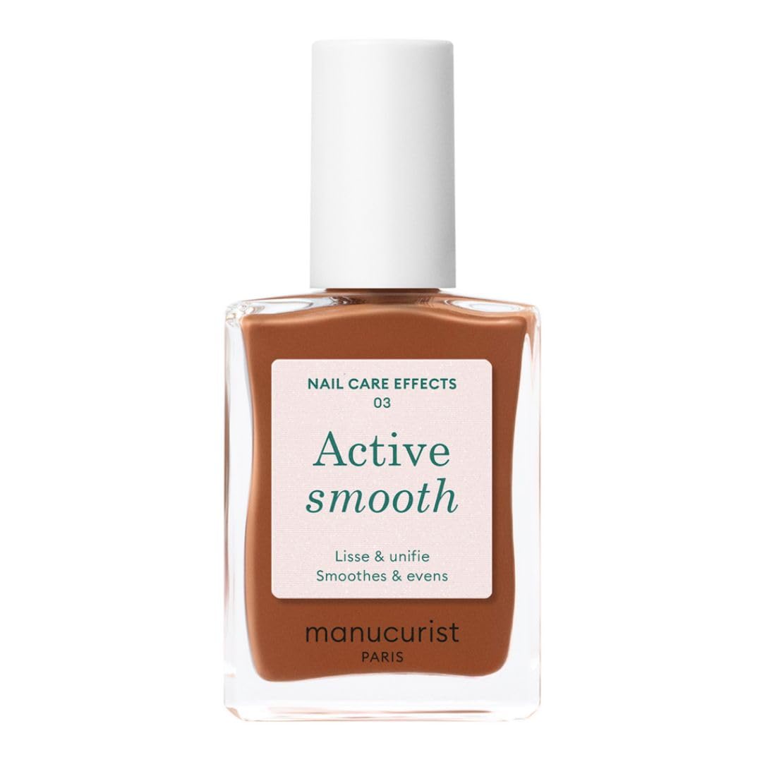 Manucurist Active Smooth 00 Nail Concealer Polish & Care - 2 in 1 Nude Nail Polish : Nail Strengthener and Growth - No Lamp - Ridge Filler for Nails - Natural Rosé Nail Polish : Beauty & Personal Care