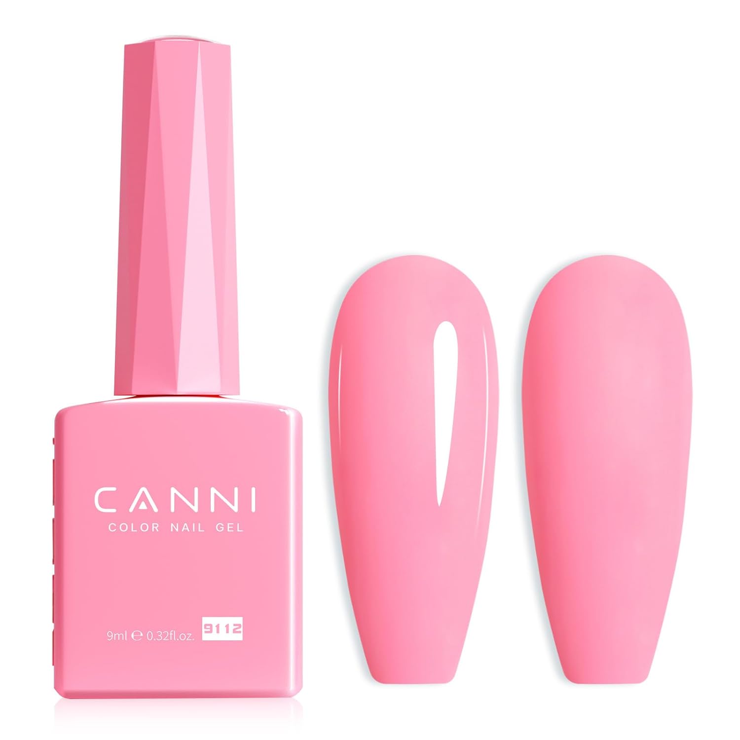CANNI Light Pink Gel Nail Polish. 1Pcs Baby Pink Gel Polish Soft Pale Color High Gloss Soak Off U V Nail Manicure Salon DIY : Beauty & Personal Care