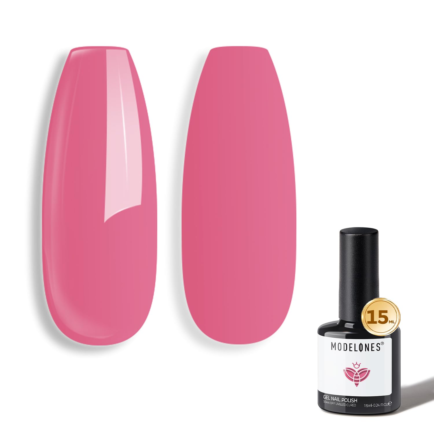 modelones Pink Gel Nail Polish Jelly Nude Pink Gel Polish French Tip Base Colors Translucent Soak Off U V Soap Nails for Nail Art Manicure at Home 15ML : Beauty & Personal Care