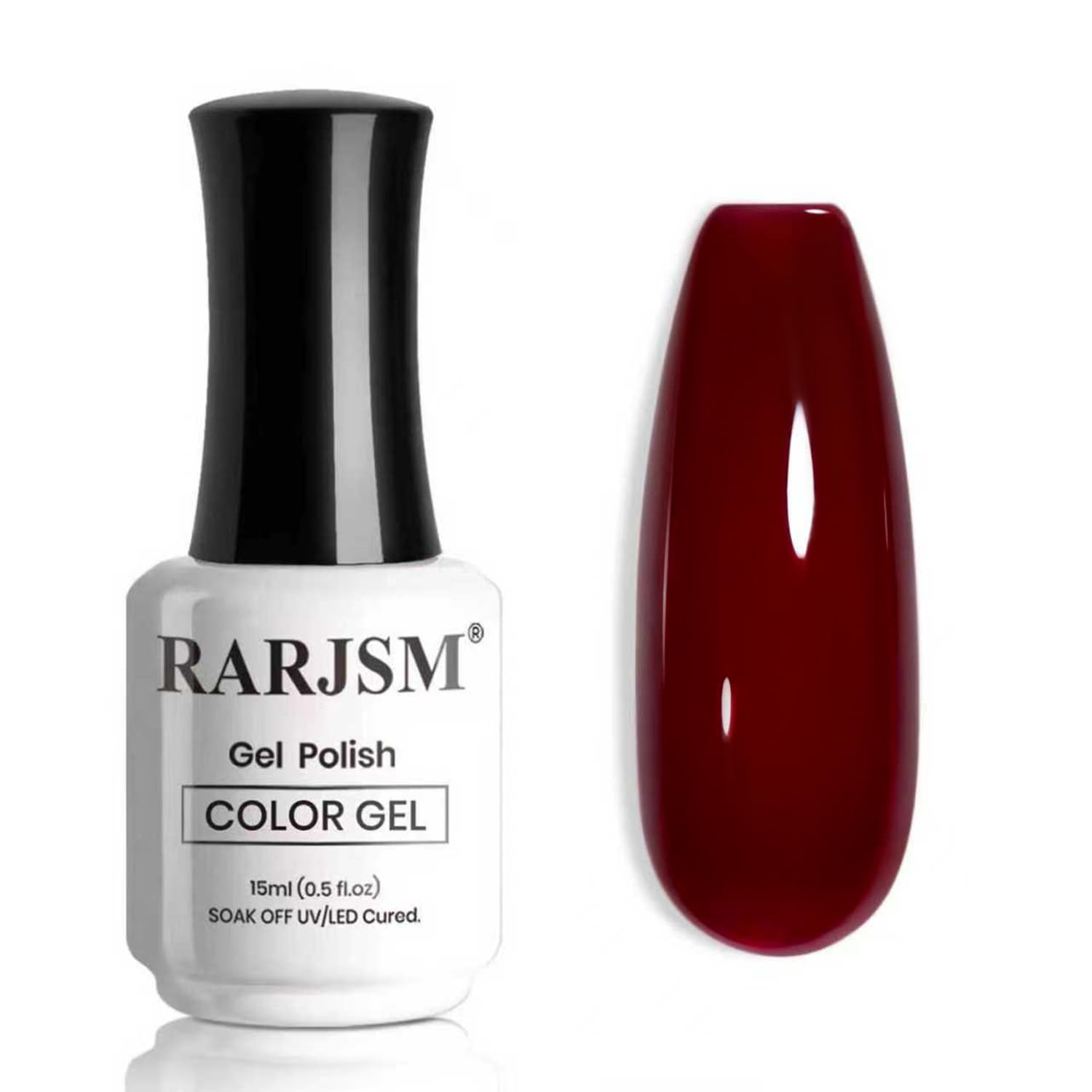 RARJSM Nude Gel Polish Sheer Rose Pink Gel Nail Polish Clear Pink French Manicure Nude Pink Jelly Nail GelPolish Varnish Curing Requires 1pcs 15ml LED UV Gel Soak Off for Home Salon Nail Art DIY : Beauty & Personal Care