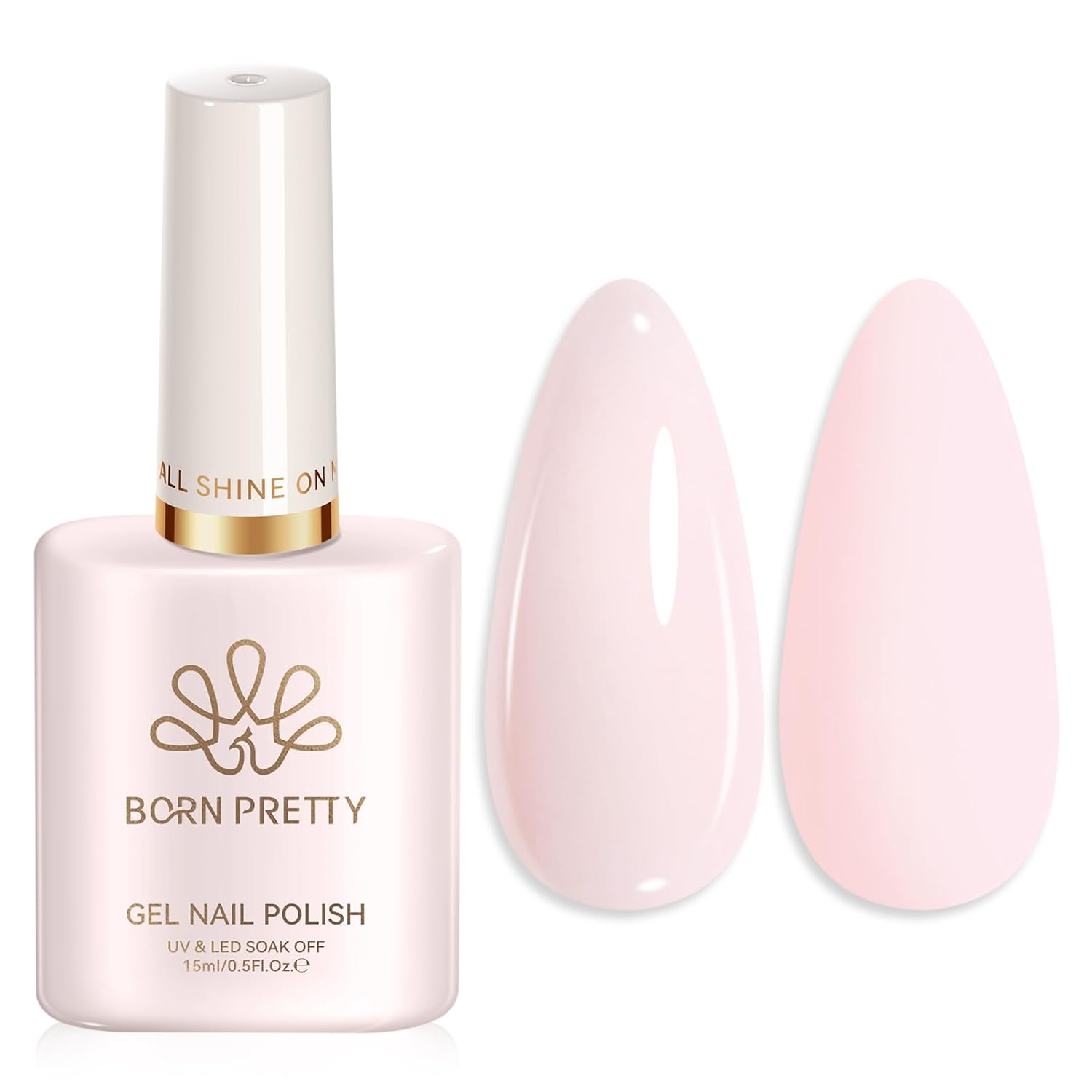 Born Pretty Nude Gel Nail Polish Jelly Light Nude Gel Polish.Sheer Translucent Skin Stone Natural Long Lasting Soak Off Gel Polish Nail Art DIY 15ML : Beauty & Personal Care