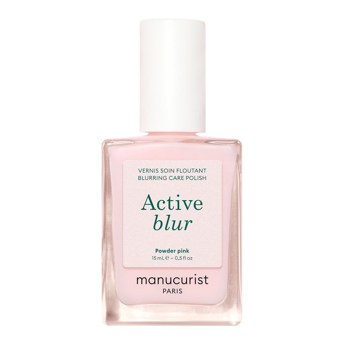 Manucurist Active Blur™ Blurring Treatment Nail Polish – Powder Pink Matte Nails Care with Niacinamide – No Lamp – Vegan & Made in France – Nail Strengthener and Growth for Weak Nails – Plant-Based : Beauty & Personal Care