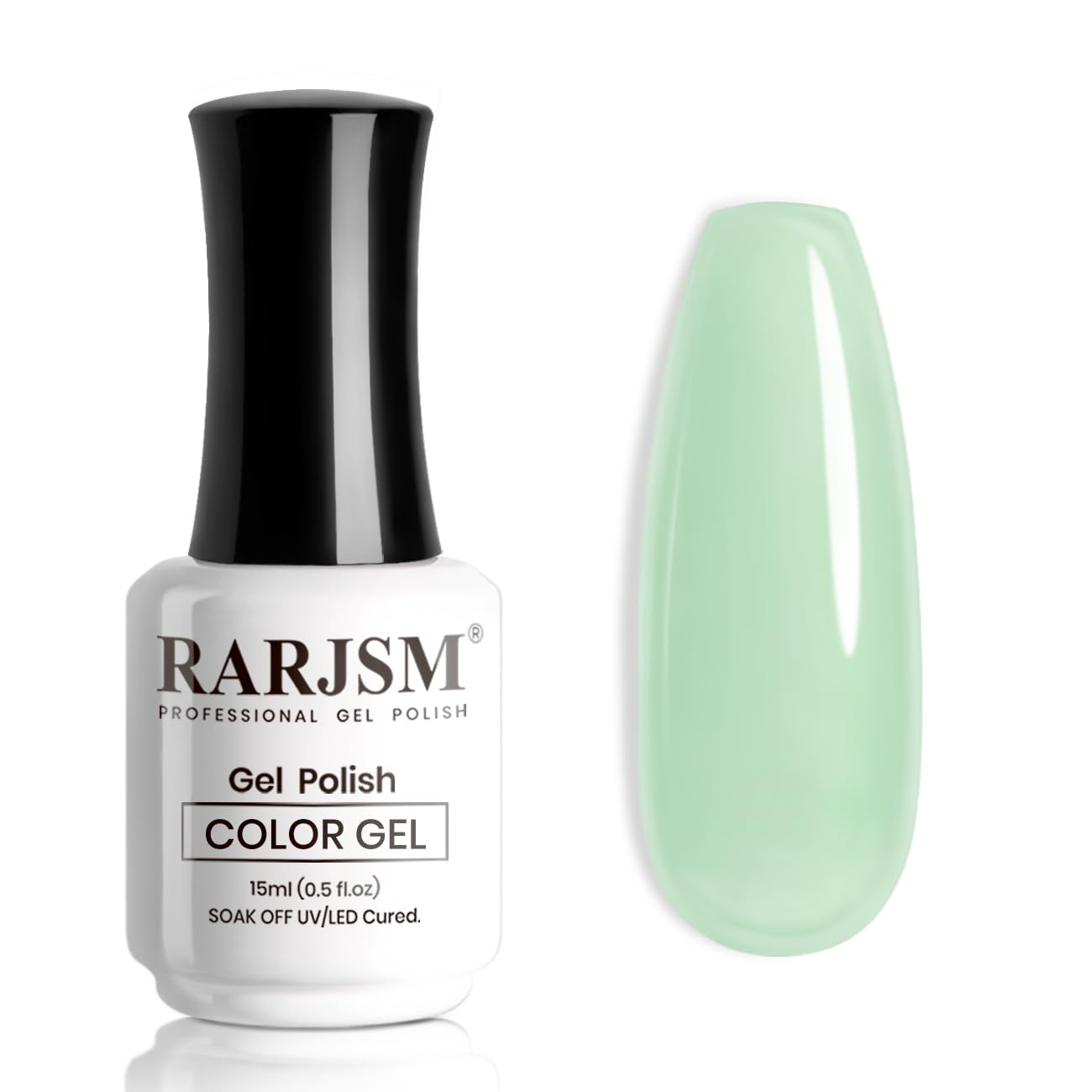 RARJSM Nude Gel Polish Sheer Rose Pink Gel Nail Polish Clear Pink French Manicure Nude Pink Jelly Nail GelPolish Varnish Curing Requires 1pcs 15ml LED UV Gel Soak Off for Home Salon Nail Art DIY : Beauty & Personal Care