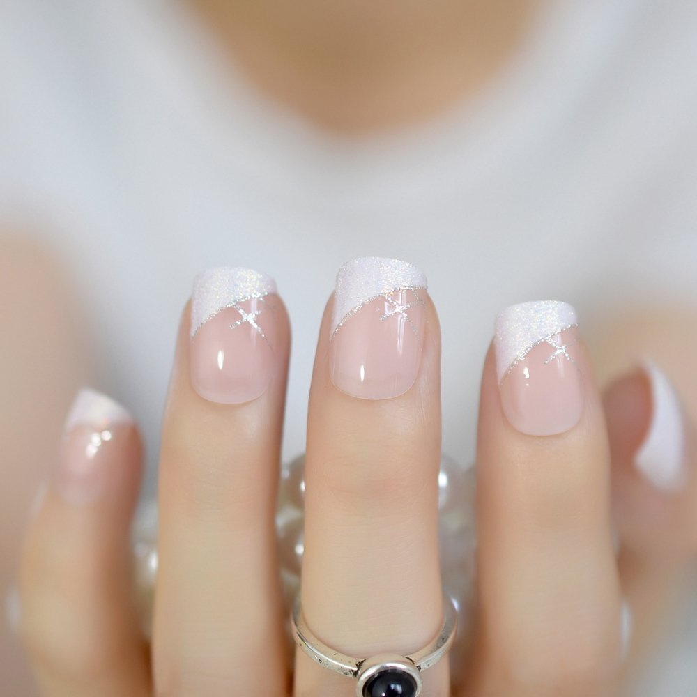 ELEVENAIL Press on Nails Glossy Dark Rose Pink False Nails Medium Length Squoval Nail Art Tips Salon Women Girls DIY Manicure Daily Reusable Daily Office Home Party Acrylic Stick On Fake Nails : Beauty & Personal Care