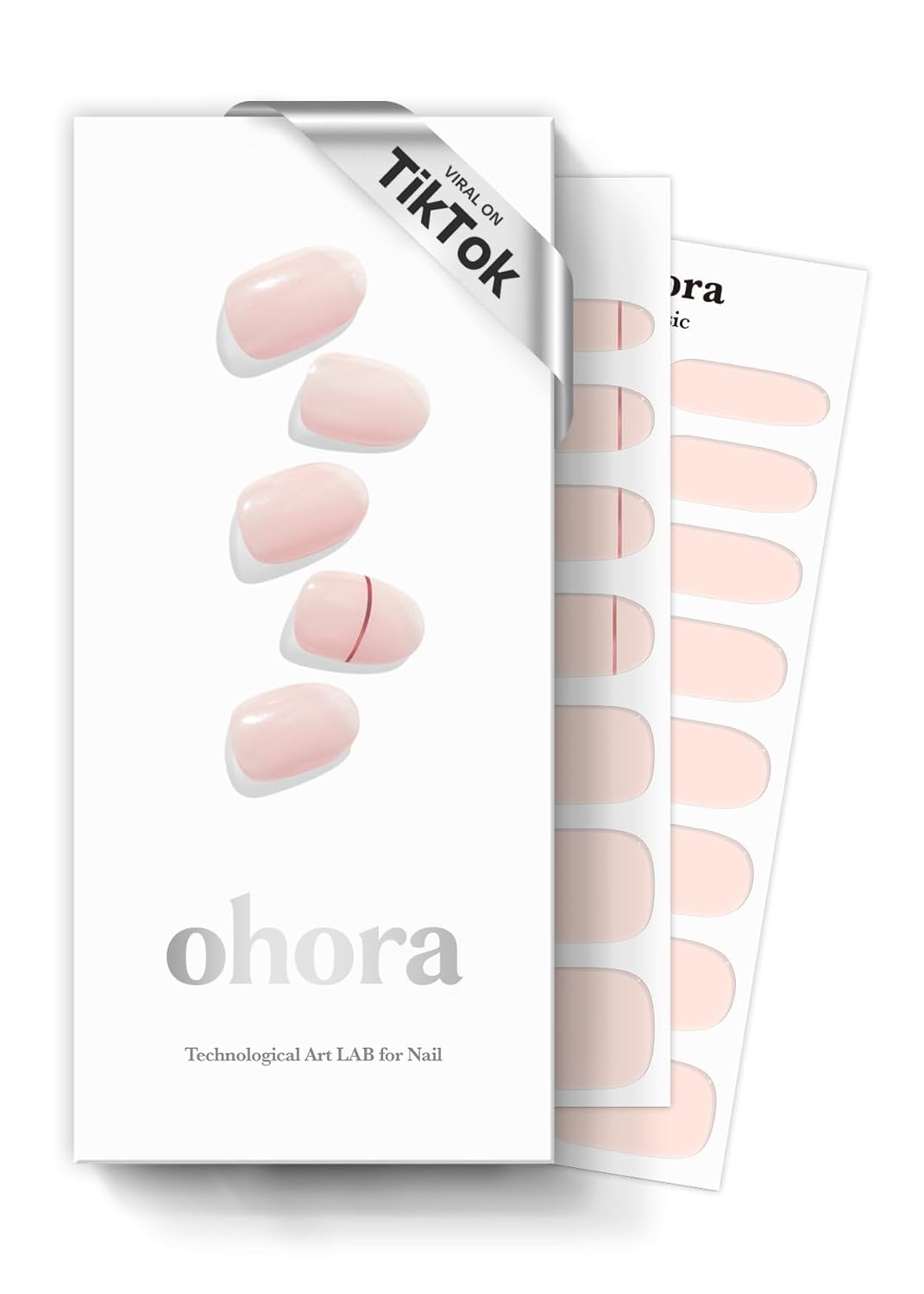 ohora Semi Cured Gel Nail Strips (N Cream Indigo) - Blue. Solid. Works with Any UV/LED Lamps. Salon-Quality. Long Lasting. Easy to Apply & Remove - Includes 2 Prep Pads. Nail File & Wooden Stick : Beauty & Personal Care