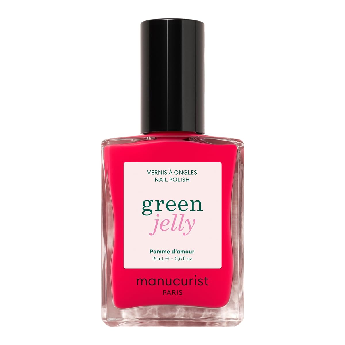 Manucurist - Pink Sorbet Green™ Jelly Nail Polish - Pink Sheer Nail Polish. Glossy Effect - 82.5% Natural Origin Ingredients - Vegan & Made in France - 0.5 fl oz : Beauty & Personal Care