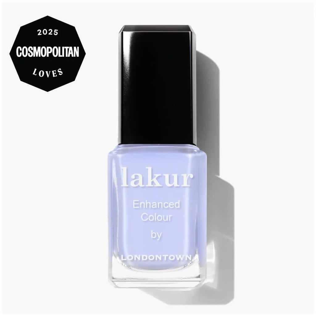 LONDONTOWN Lakur Nail Polish – Blue. Cloud Nine. 0.4 Fl Oz. Long-Lasting. Streak-Free. Chip-Resistant | 21+ Free Non-Toxic Vegan Nail Color. Strengthens & Hydrates Nails : Beauty & Personal Care