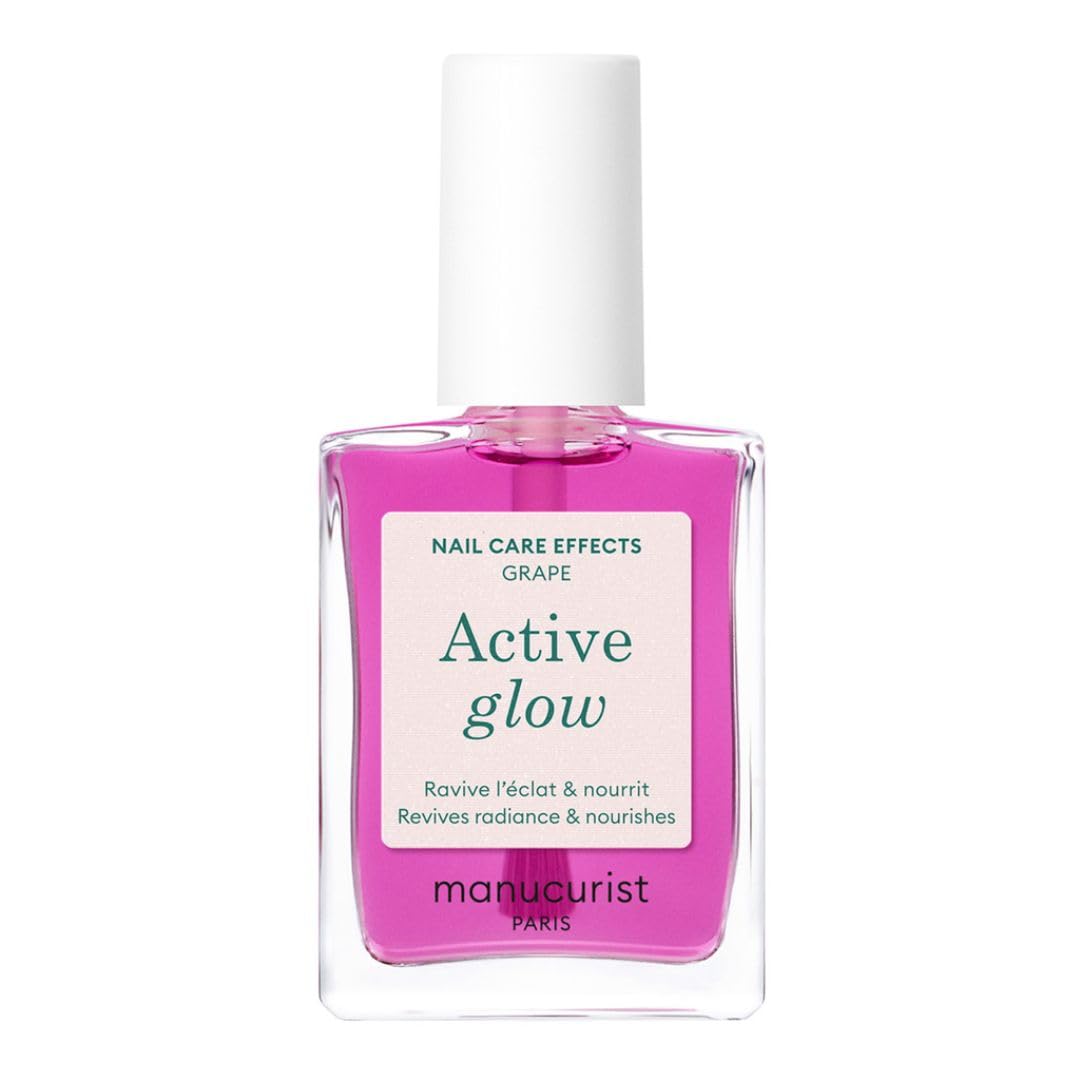 Manucurist Active Blur™ Blurring Treatment Nail Polish – Powder Pink Matte Nails Care with Niacinamide – No Lamp – Vegan & Made in France – Nail Strengthener and Growth for Weak Nails – Plant-Based : Beauty & Personal Care