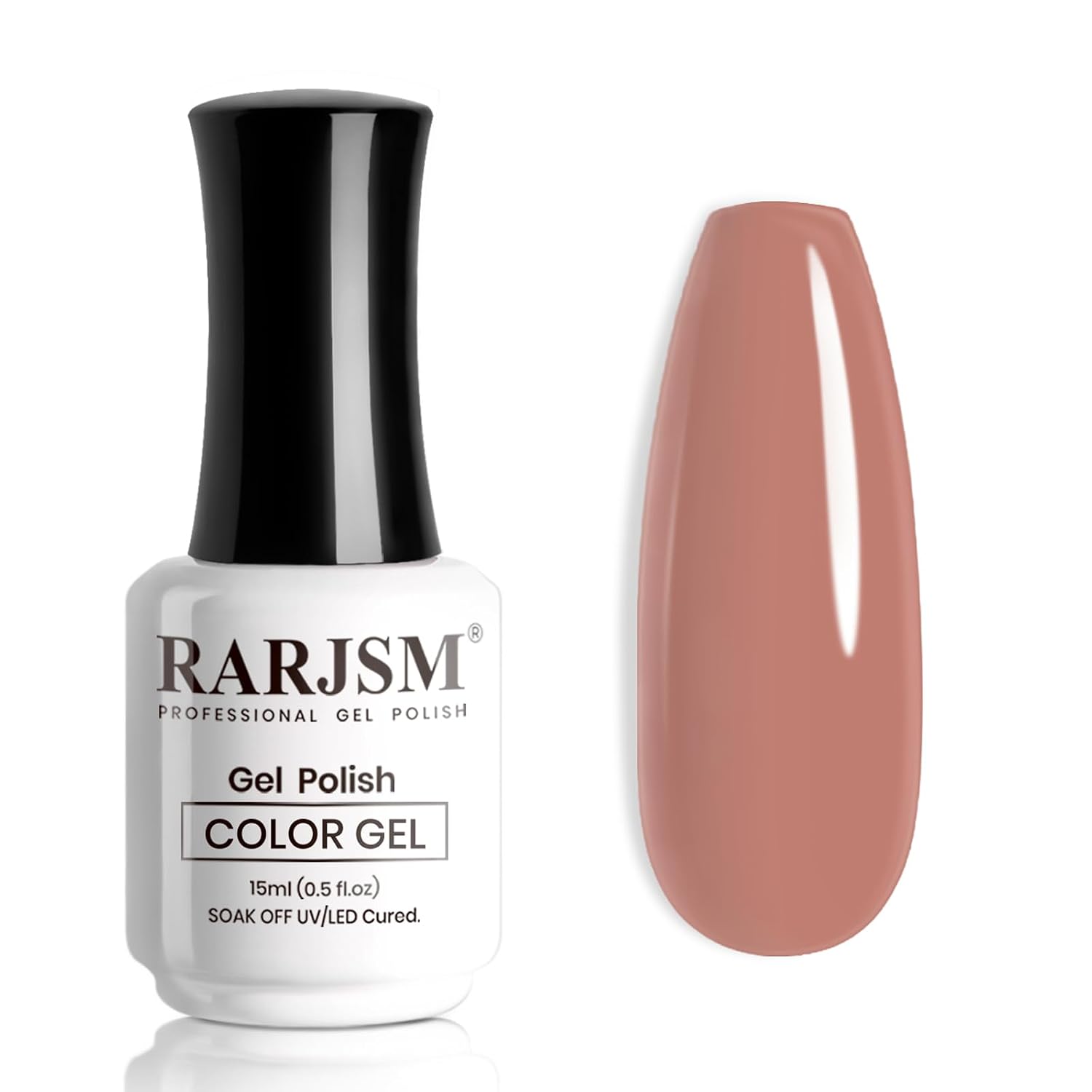 RARJSM Nude Gel Polish Sheer Rose Pink Gel Nail Polish Clear Pink French Manicure Nude Pink Jelly Nail GelPolish Varnish Curing Requires 1pcs 15ml LED UV Gel Soak Off for Home Salon Nail Art DIY : Beauty & Personal Care