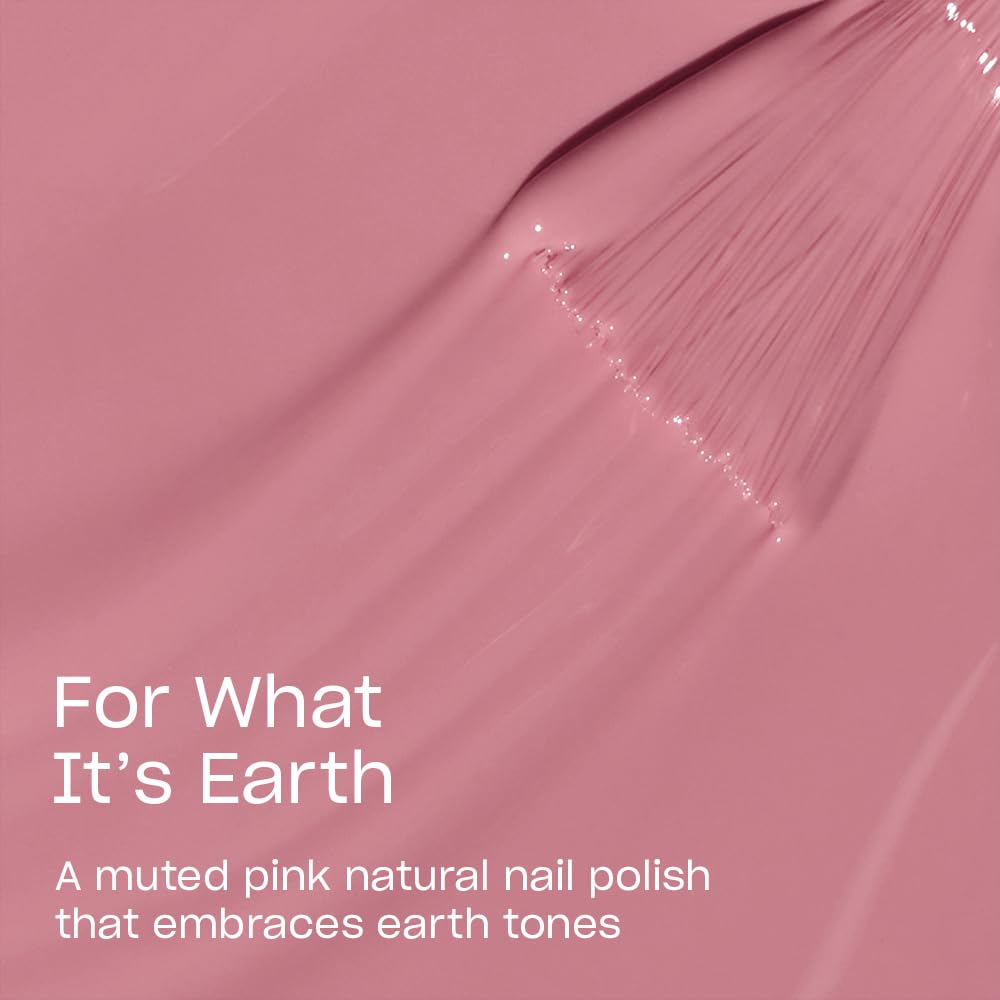OPI Nature Strong For What It's Earth | Sheer Soft Pink Crème Natural Origin Nail Polish | Plant Based. Vegan. Cruelty Free