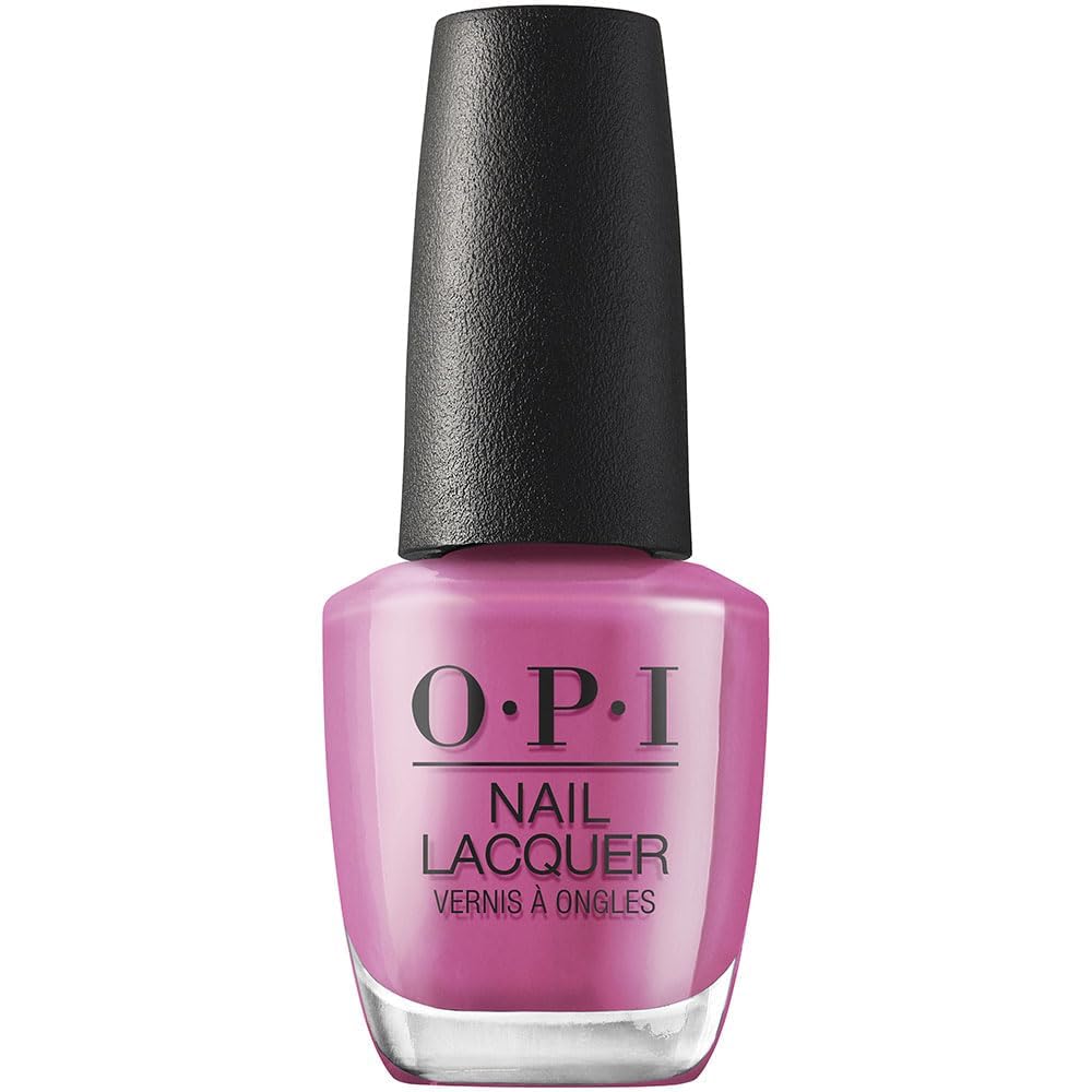 OPI Nail Lacquer Strawberry Margarita | Opaque Bright Pink Crème Chip Resistant Nail Polish | Fast Drying. Streak Free