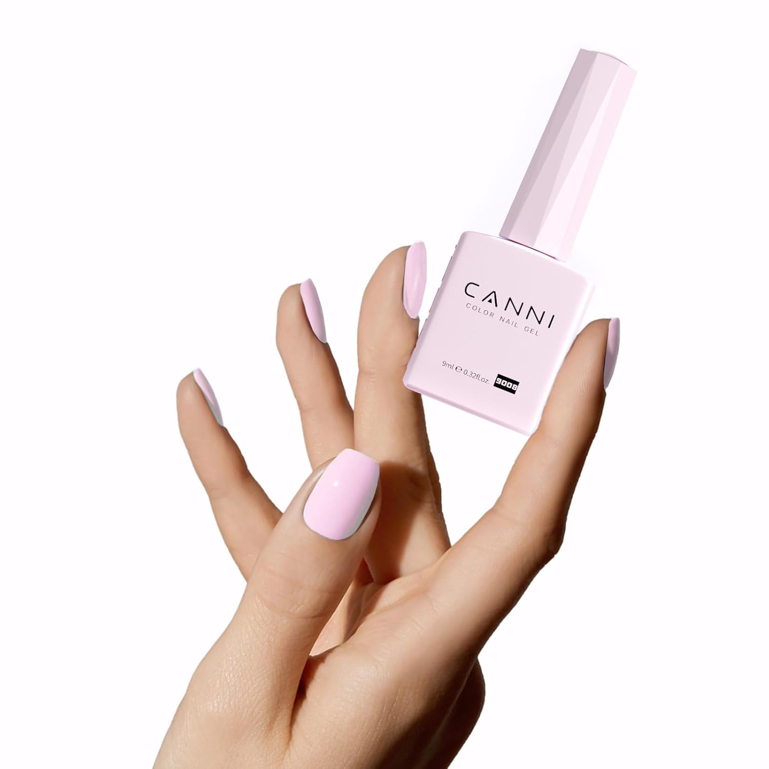 CANNI Light Pink Gel Nail Polish. 1Pcs Baby Pink Gel Polish Soft Pale Color High Gloss Soak Off U V Nail Manicure Salon DIY : Beauty & Personal Care