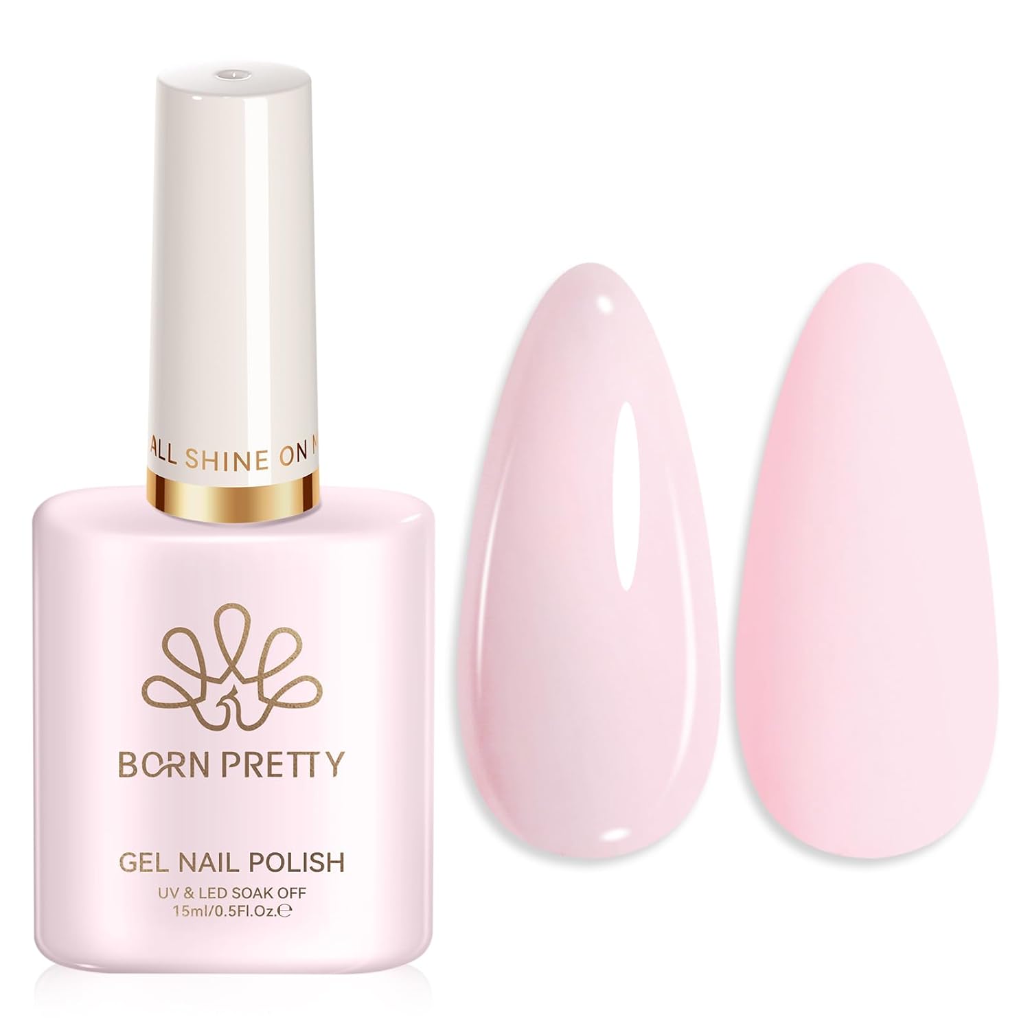 Born Pretty Nude Gel Nail Polish Jelly Light Nude Gel Polish.Sheer Translucent Skin Stone Natural Long Lasting Soak Off Gel Polish Nail Art DIY 15ML : Beauty & Personal Care