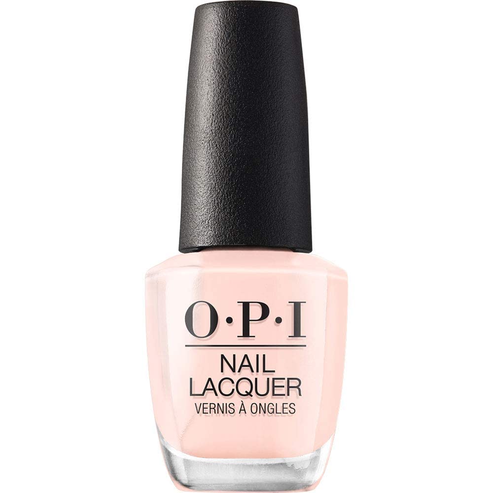 OPI Nail Lacquer Bubble Bath | Sheer Nude Pink Crème Chip Resistant Nail Polish | Fast Drying. Streak Free