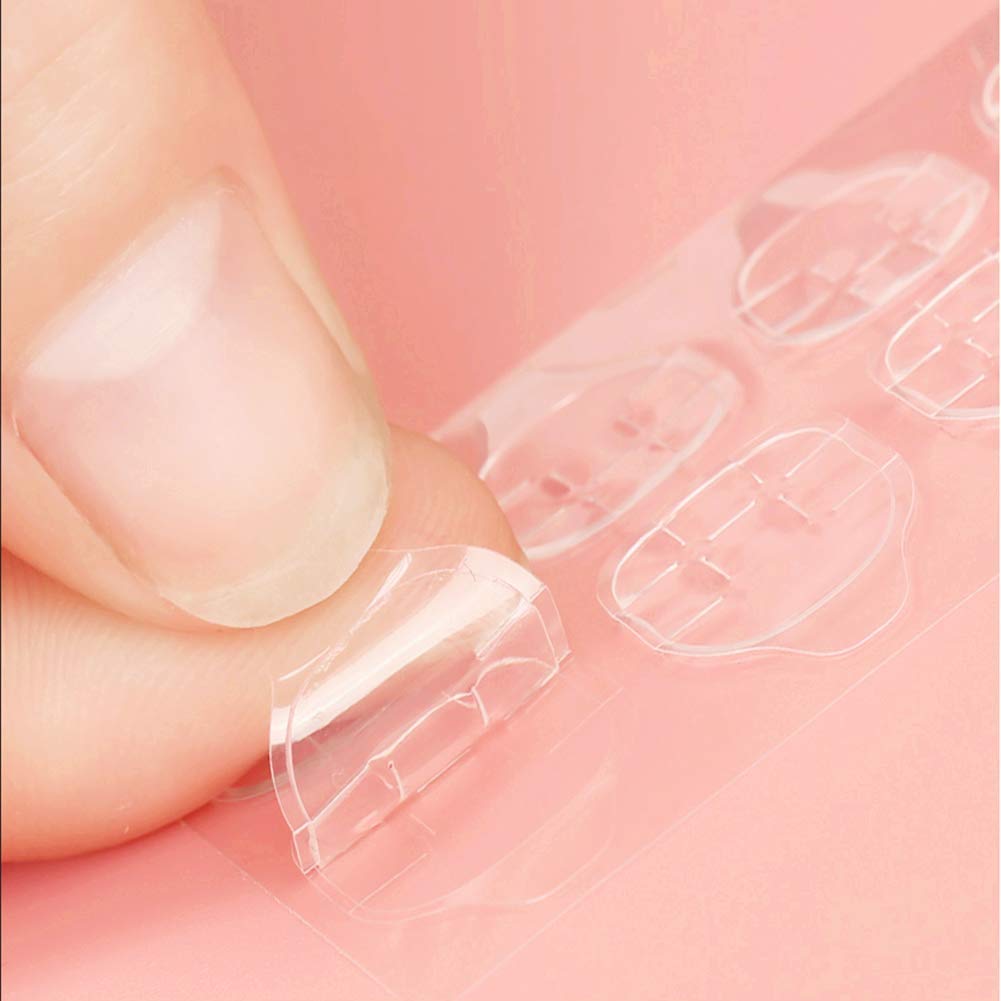 Ivtor 10 Sheets Waterproof Breathable Jelly Double Sided Nail Adhesives.Press on Nails Sticky Tabs Nail Glue Sticker : Beauty & Personal Care