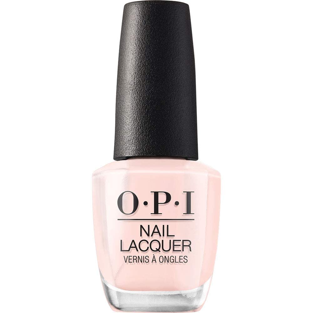 OPI Nail Lacquer Bubble Bath | Sheer Nude Pink Crème Chip Resistant Nail Polish | Fast Drying. Streak Free