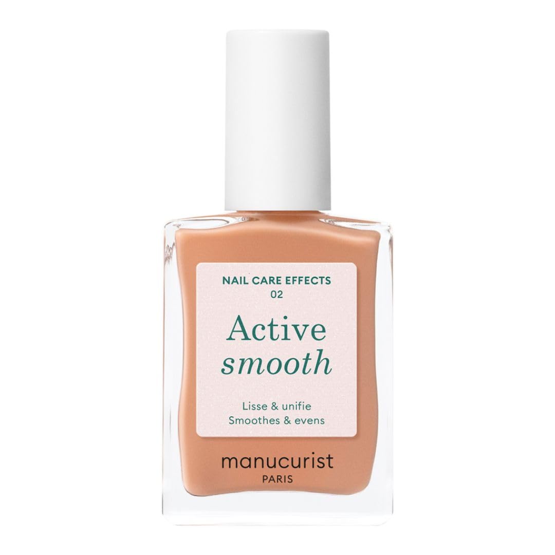 Manucurist Active Smooth 00 Nail Concealer Polish & Care - 2 in 1 Nude Nail Polish : Nail Strengthener and Growth - No Lamp - Ridge Filler for Nails - Natural Rosé Nail Polish : Beauty & Personal Care