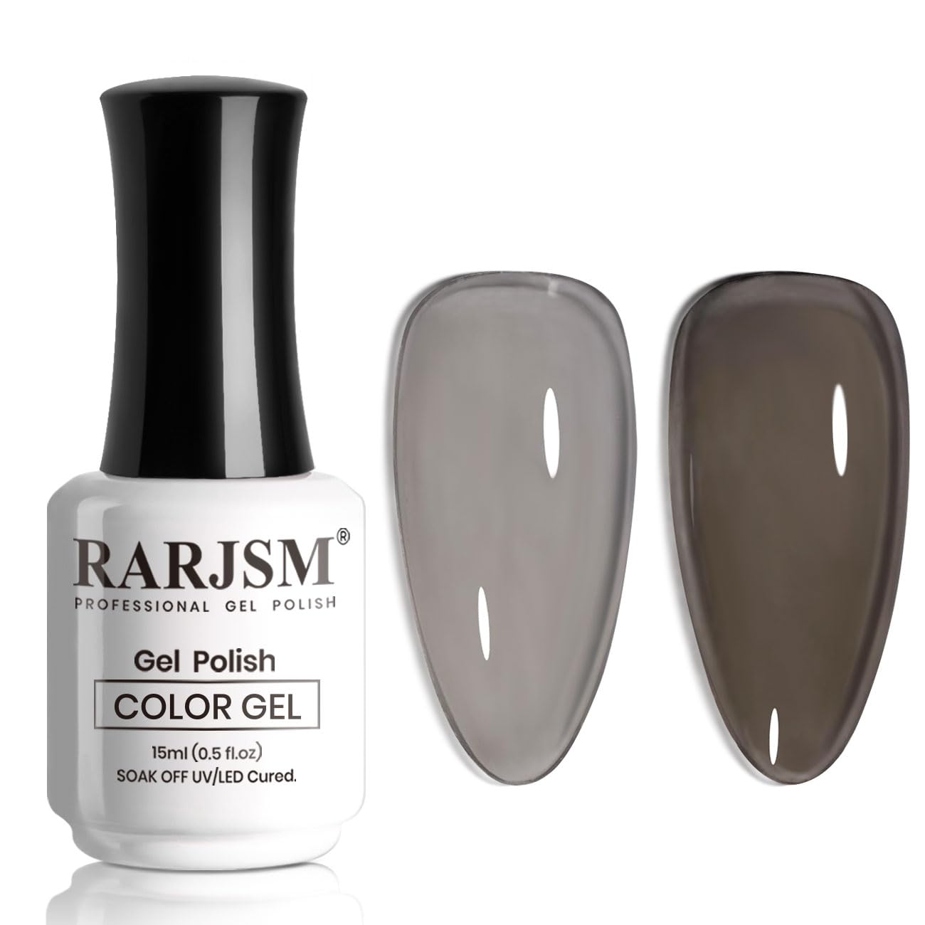 RARJSM Nude Gel Polish Sheer Rose Pink Gel Nail Polish Clear Pink French Manicure Nude Pink Jelly Nail GelPolish Varnish Curing Requires 1pcs 15ml LED UV Gel Soak Off for Home Salon Nail Art DIY : Beauty & Personal Care