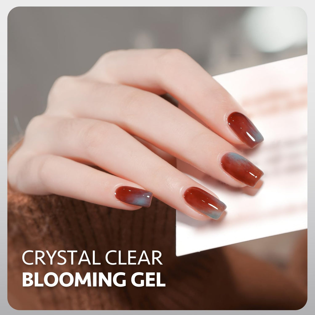 GAOY Nail Blooming Gel. 16ml Clear Blooming Gel Polish. Spreading Effects Soak Off UV Light Cure for Nail Art DIY : Beauty & Personal Care