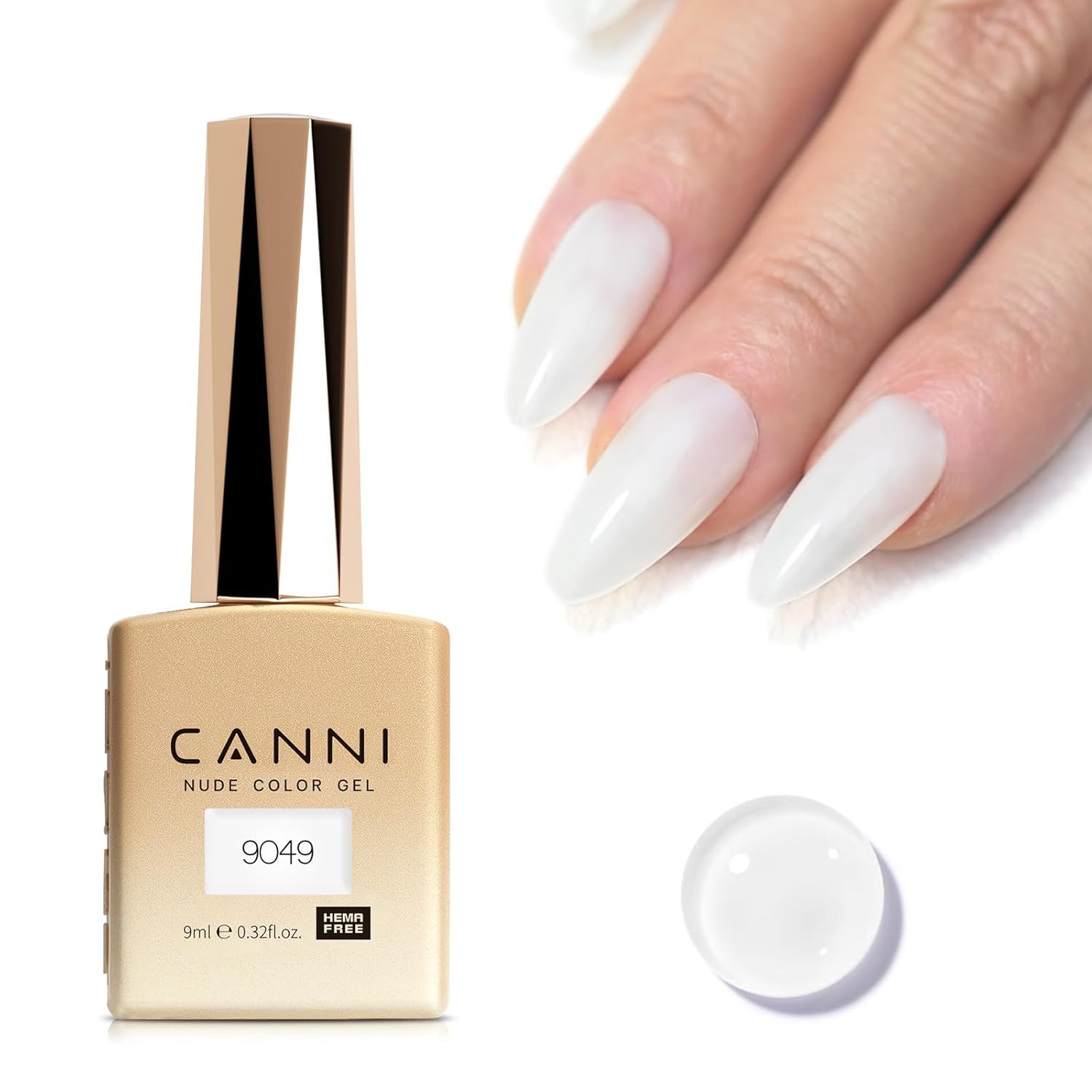 CANNI Light Pink Gel Nail Polish. 1Pcs Baby Pink Gel Polish Soft Pale Color High Gloss Soak Off U V Nail Manicure Salon DIY : Beauty & Personal Care