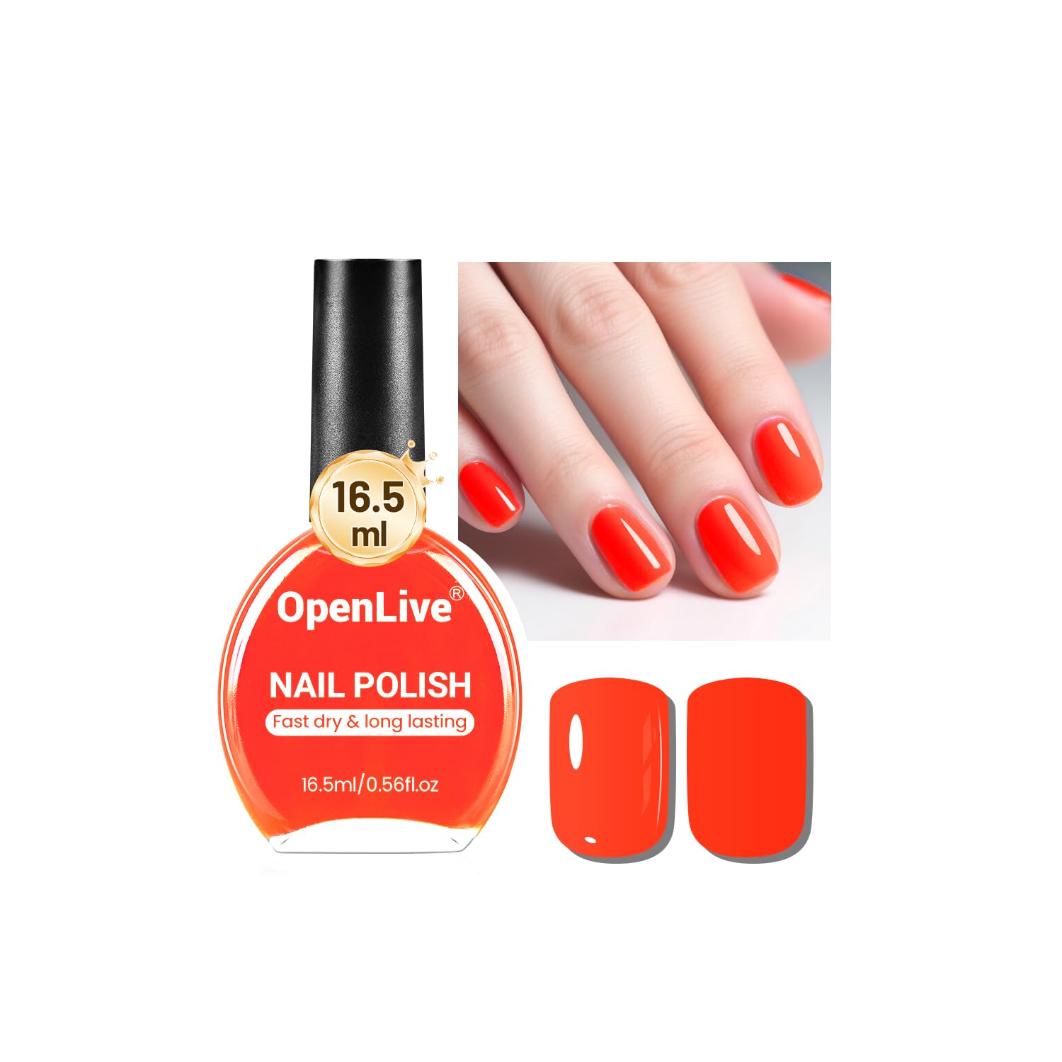 OpenLive 16.5ml Dusty Rose Nail Polish Large Volume Quick Drying Light Pink Nail Polish. Fast Drying and Long Lasting Color Nail Art DIY Home Manicure Gift for Women : Beauty & Personal Care