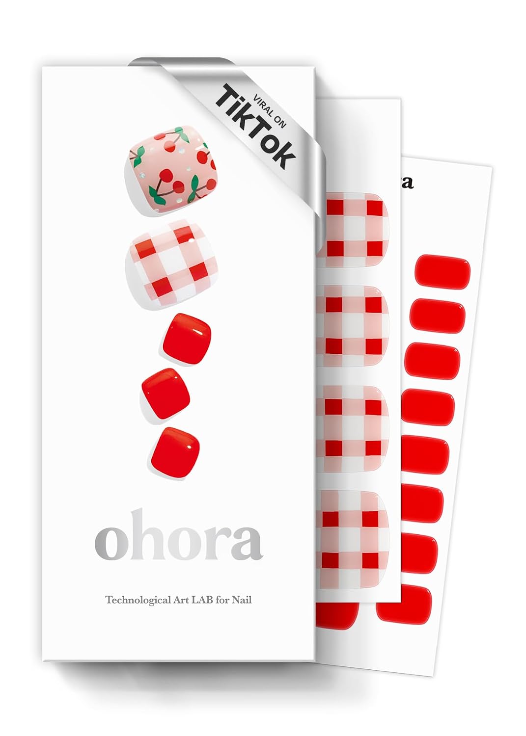 ohora Semi Cured Gel Nail Strips (N Essential French) - White. French. Works with Any UV/LED Lamps. Salon-Quality. Long Lasting. Easy to Apply & Remove - Includes 2 Prep Pads. Nail File & Wooden Stick : Beauty & Personal Care