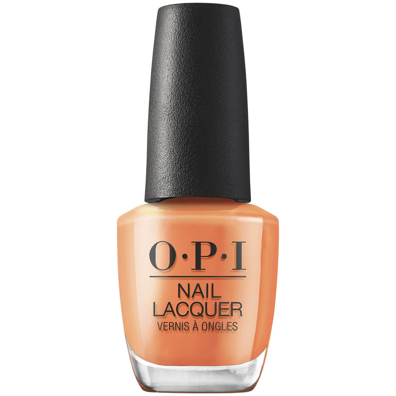 OPI Nail Lacquer Cajun Shrimp | Opaque Bright Orange Crème Chip Resistant Nail Polish | Fast Drying. Streak Free