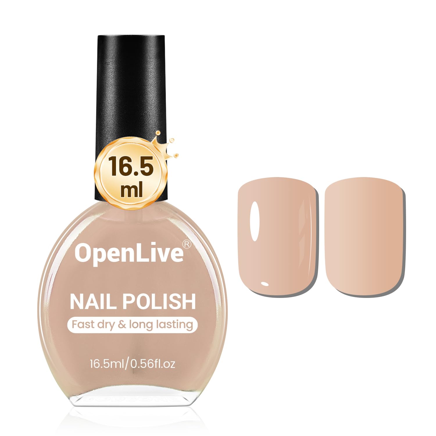 OpenLive 16.5ml Dusty Rose Nail Polish Large Volume Quick Drying Light Pink Nail Polish. Fast Drying and Long Lasting Color Nail Art DIY Home Manicure Gift for Women : Beauty & Personal Care