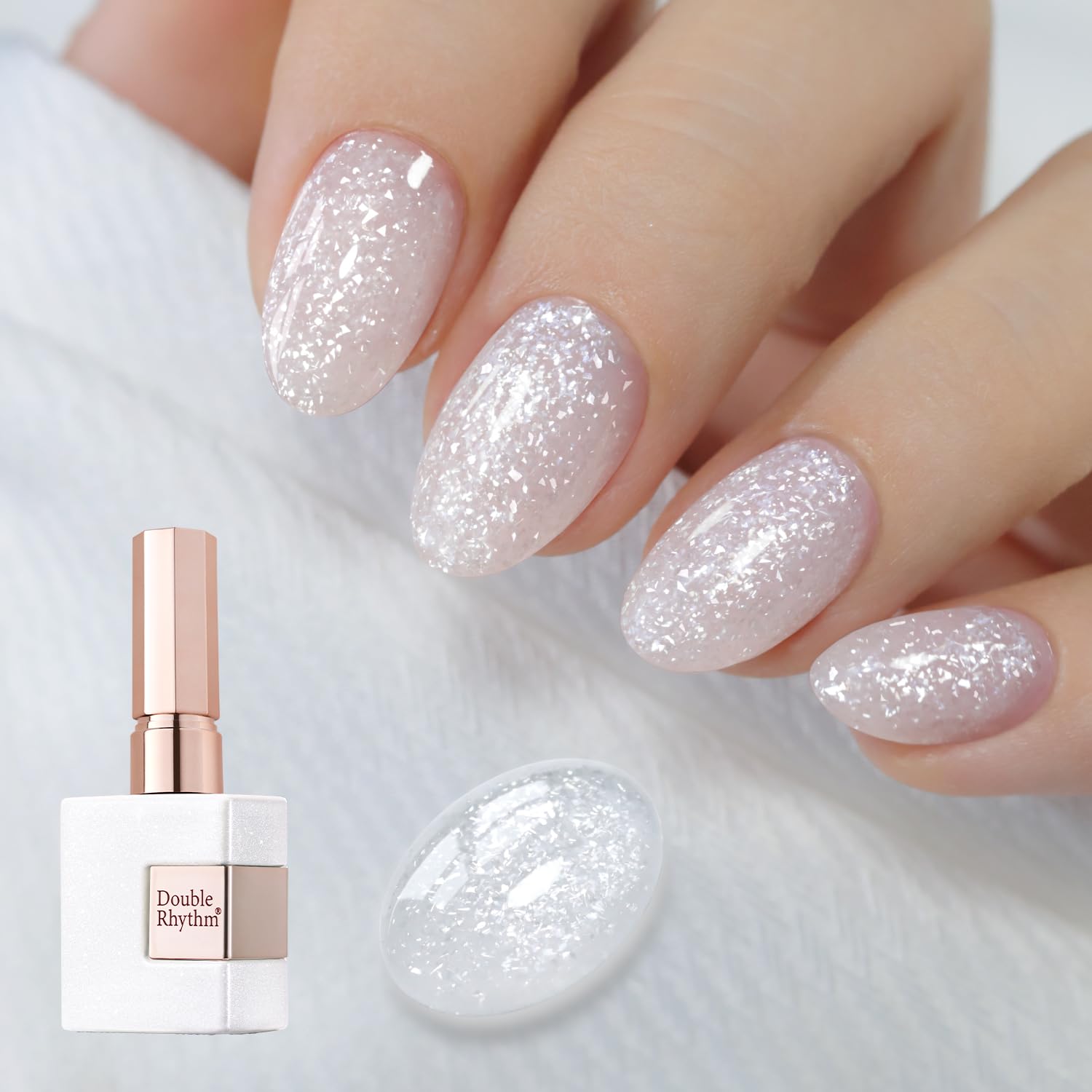Double Rhythm 0.5Oz Glitter Gel Polish Shimmer Reflective Color for Nail Art Salon DIY Soak Off 15ml Nail Lamp Gel Polish at Home (Pink-B1161) : Beauty & Personal Care