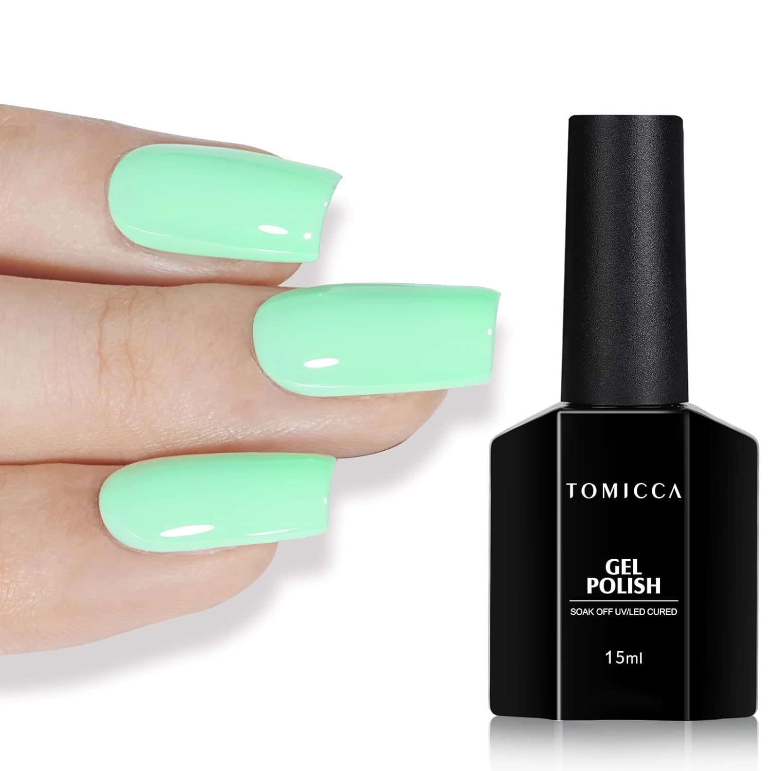 TOMICCA Nude Gel Nail Polish.15ml Light Nude Gel Polish.Soak Off Uv Led Cure Needed .Color Long Lasting Translucent Nail Art Manicure French Salon Diy Design Gifts For Woman : Beauty & Personal Care