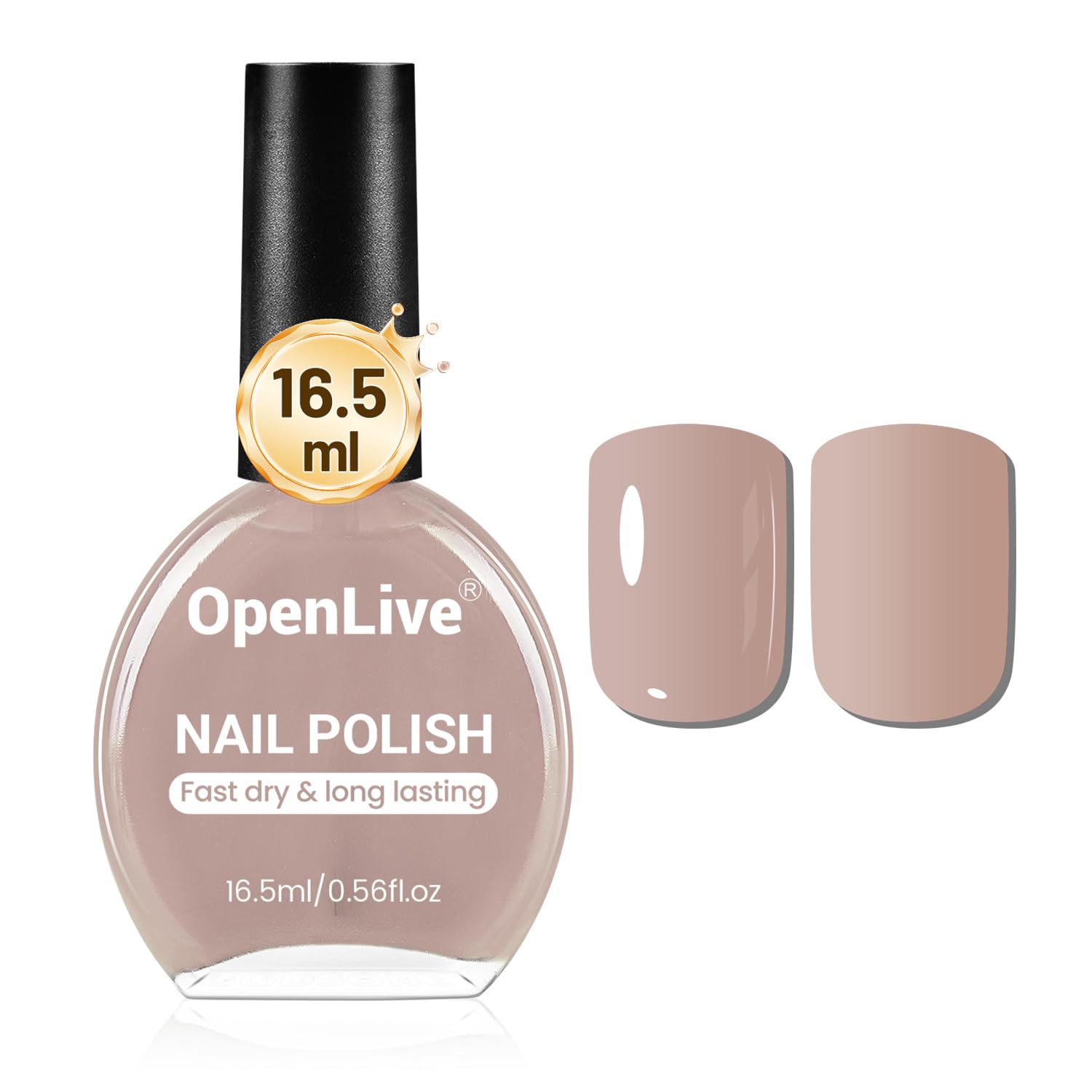 OpenLive 16.5ml Dusty Rose Nail Polish Large Volume Quick Drying Light Pink Nail Polish. Fast Drying and Long Lasting Color Nail Art DIY Home Manicure Gift for Women : Beauty & Personal Care
