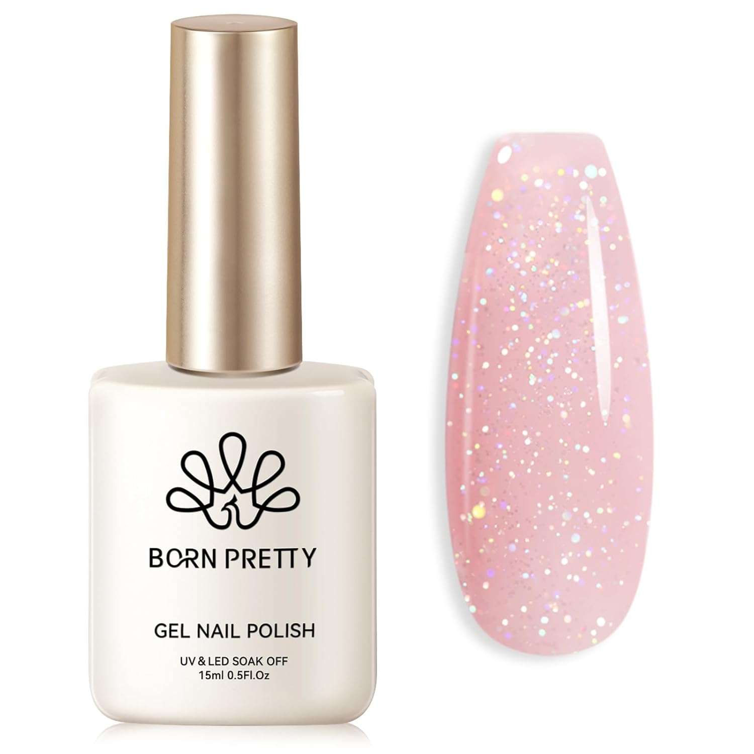Born Pretty Milky White Gel Nail Polish Jelly White Sheer Translucent Neutral Gel Polish Soak Off Nail Art Gel 15ml. 0.54 Fl Oz : Beauty & Personal Care