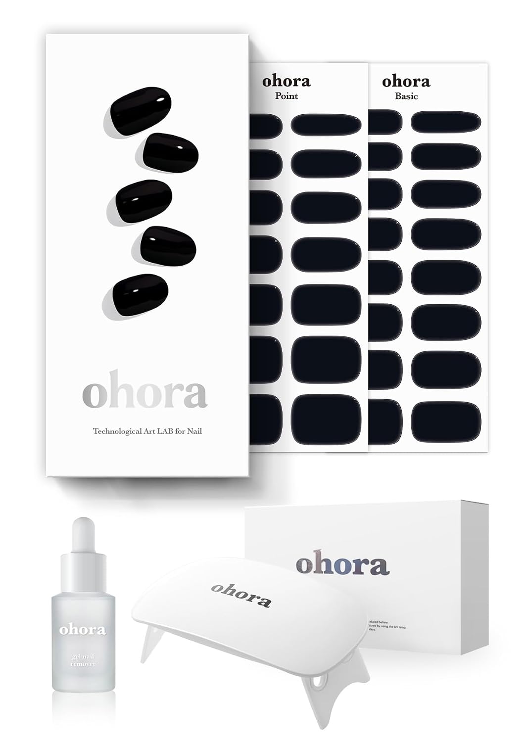 ohora Semi Cured Gel Nail Strips (N Cream Window) - Green. Solid. Works with Any UV/LED Lamps. Salon-Quality. Long Lasting. Easy to Apply & Remove - Includes 2 Prep Pads. Nail File & Wooden Stick : Beauty & Personal Care