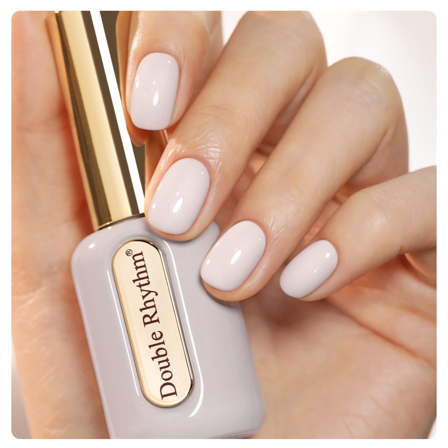 Double Rhythm 0.50 OZ Gel Polish Hema Free Same Color Same Bottle Golden Round Translucent Neutral Natural Milky 15 ML Jelly UV Polish Art DIY at Home (Bright Pink-H1040) : Beauty & Personal Care