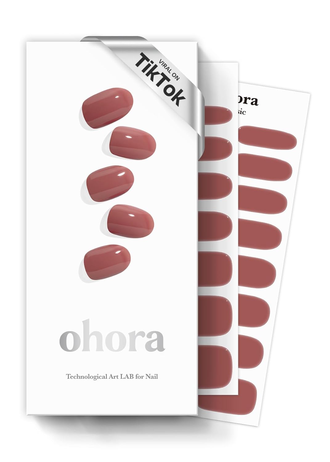 ohora Semi Cured Gel Nail Strips (N Essential French) - White. French. Works with Any UV/LED Lamps. Salon-Quality. Long Lasting. Easy to Apply & Remove - Includes 2 Prep Pads. Nail File & Wooden Stick : Beauty & Personal Care