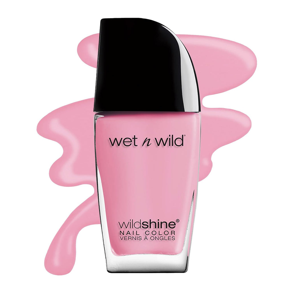 wet n wild Wild Shine Nail Color. High-Shine Finish – Tickled Pink(Carded) : Beauty & Personal Care