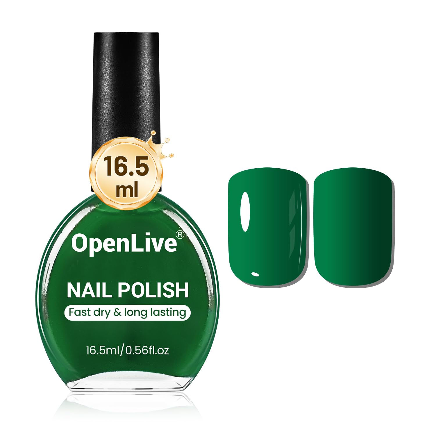 OpenLive 16.5ml Dark Red Nail Polish Large Volume Quick Dry Nail Polish. Long Lasting Shine. Fingernail Toenail Nail Art DIY Home Travel Nail Art Gift : Beauty & Personal Care