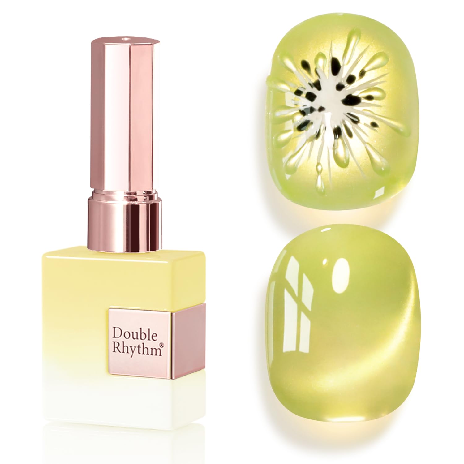 Double Rhythm 15ML Ice Glass Cat Eye Gel Polish with Magnet Holographic Glitter Shimmer Translucent Sheer Color Salon Soak Off Magnetic Nail at Home (Golden Violet-MC1129) : Beauty & Personal Care