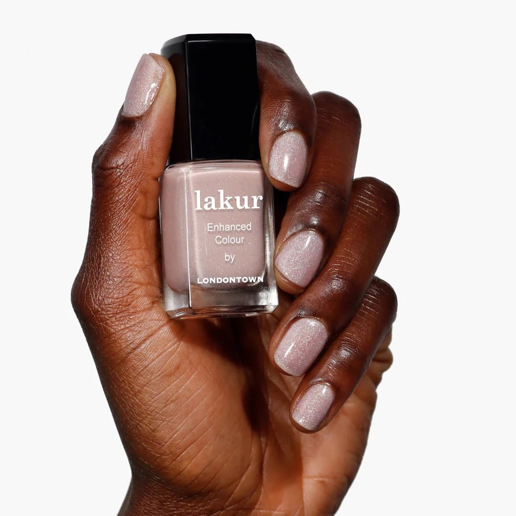LONDONTOWN Lakur Nail Polish – Nude & Brown Shades. Champagne in Bed. 0.4 Fl Oz. Long-Lasting. Streak-Free. Chip-Resistant | 21+ Free Non-Toxic Vegan Nail Color. Strengthens & Hydrates Nails : Beauty & Personal Care