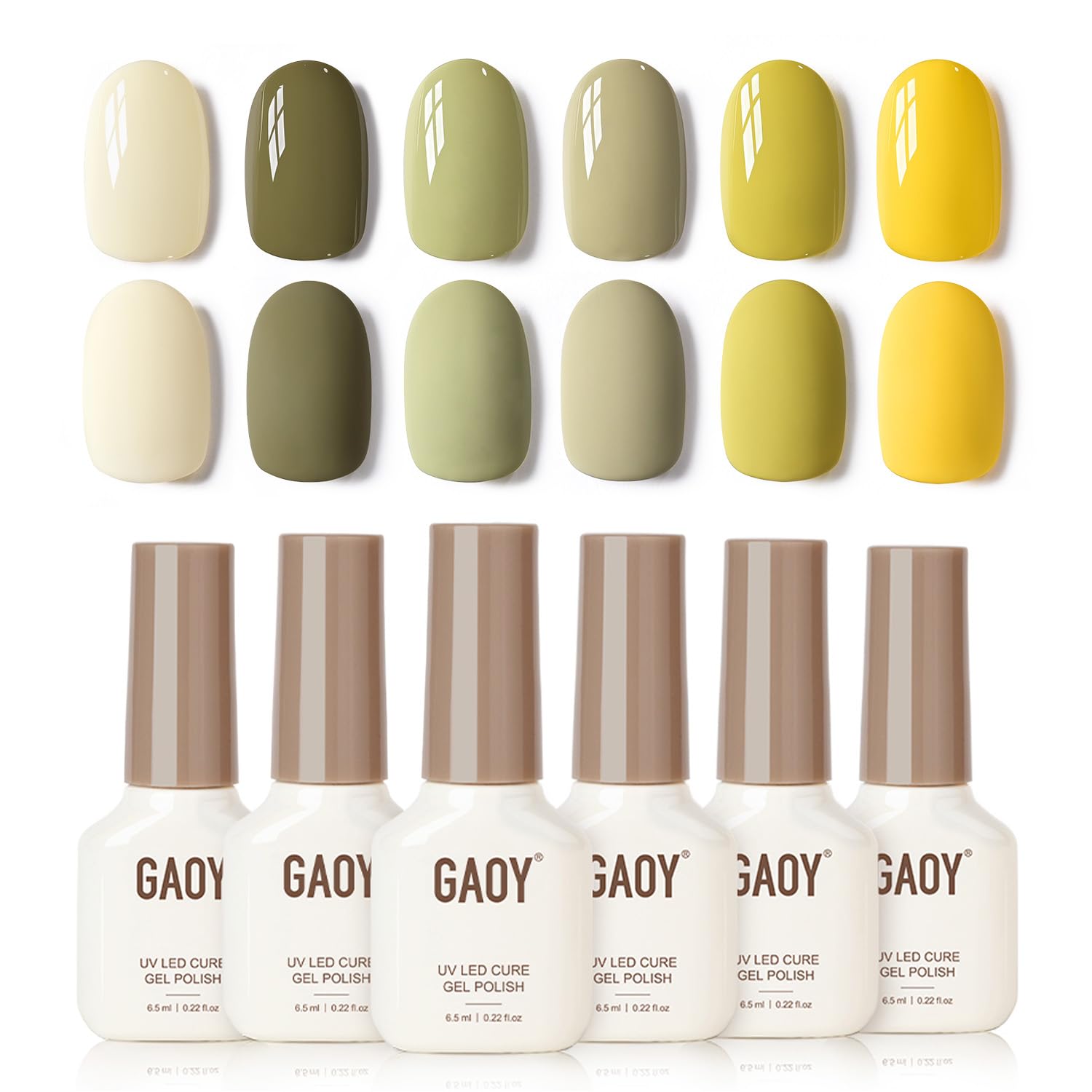 GAOY Rose Garden Jelly Gel Nail Polish of 6 Transparent Nude Red Pink Brown Colors Sheer Gel Polish Kit for Salon Manicure and Nail Art DIY at Home : Beauty & Personal Care