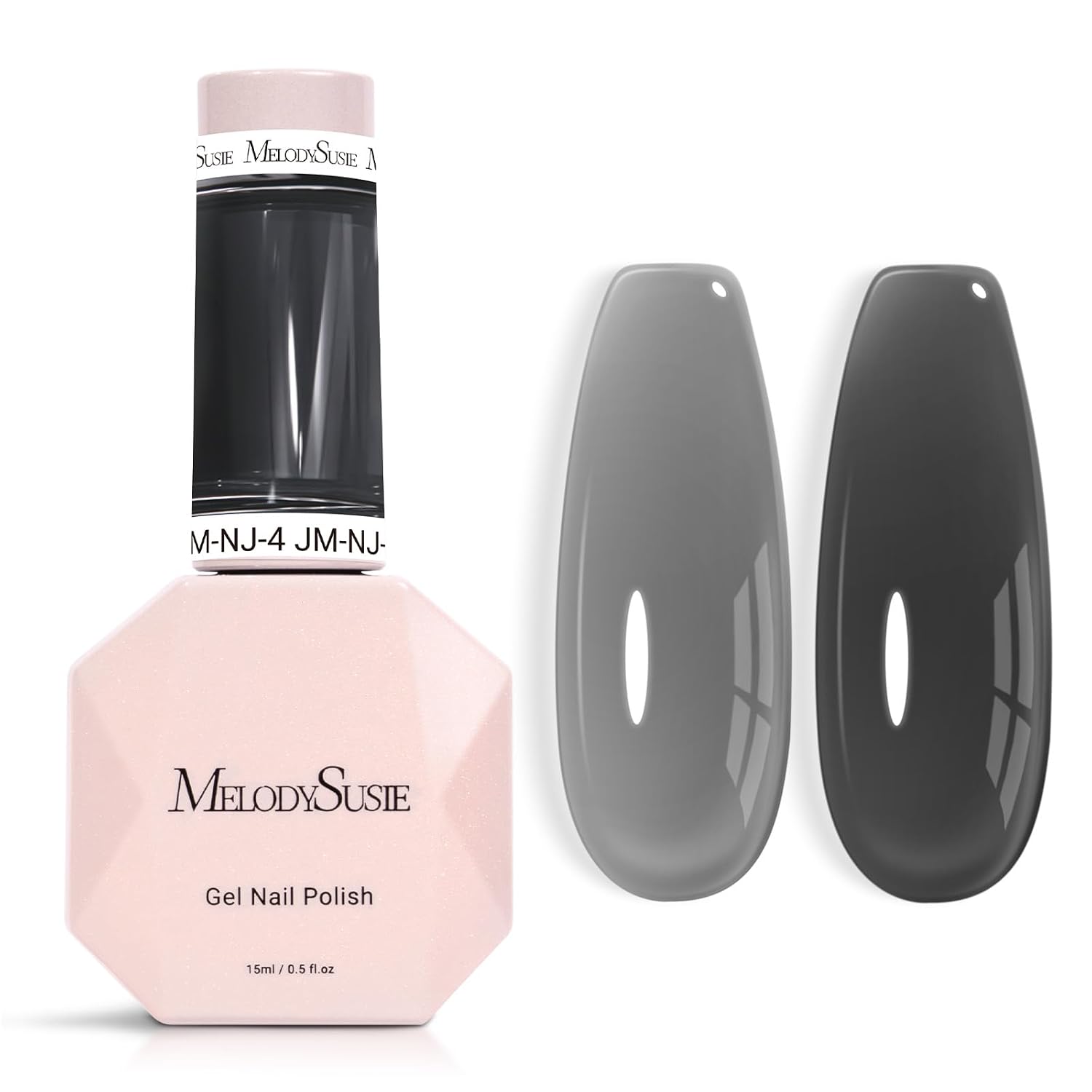 MelodySusie Jeweliver Nude Gel Nail Polish. 0.5Fl.oz Milky Gel Polish Pastel Color Soak Off UV LED Light Cure Gift for Women Manicure Nail Art DIY at Home JM08 : Beauty & Personal Care